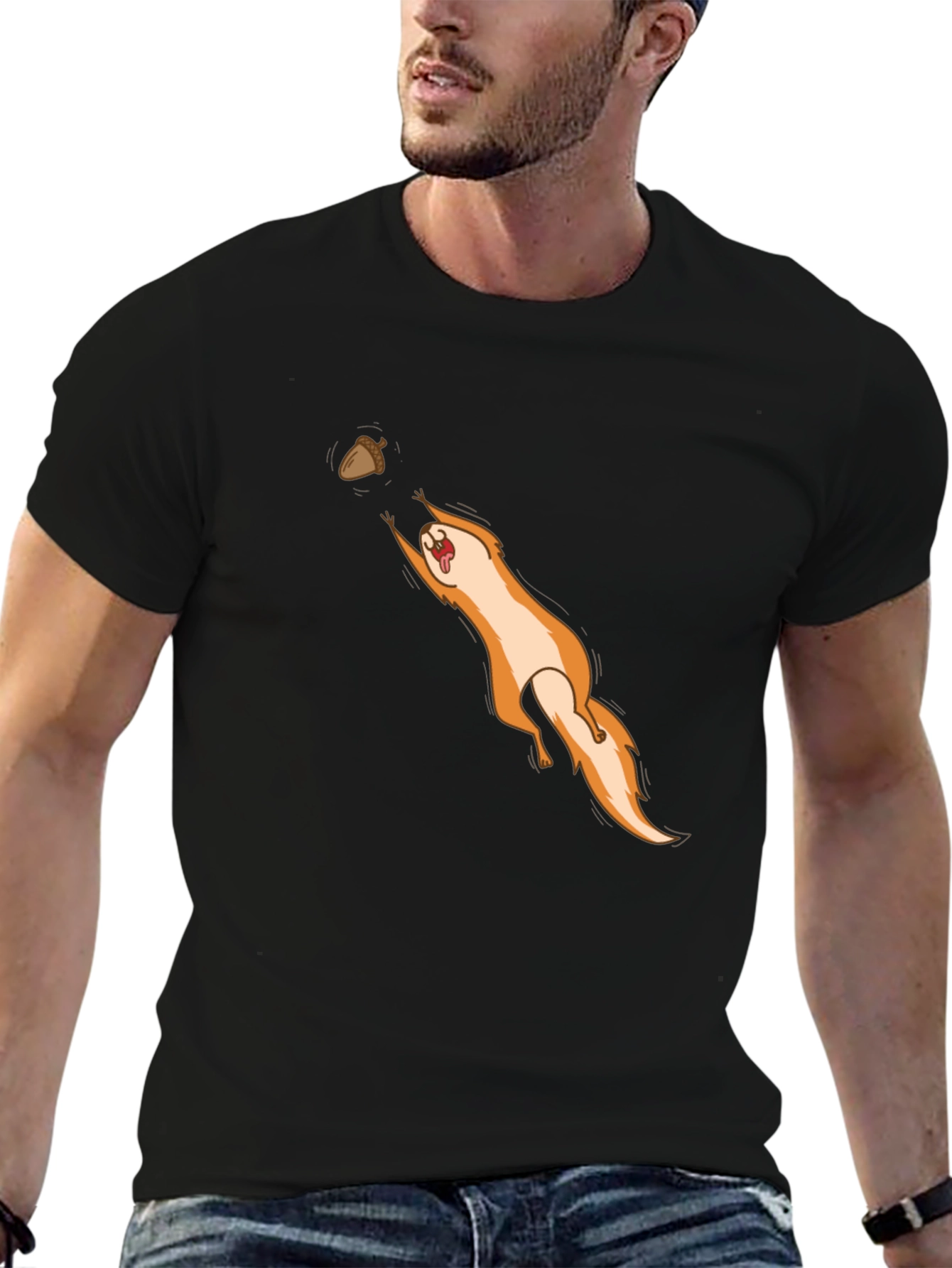 Funny Squirrel Nut Chaser Graphic T-Shirt