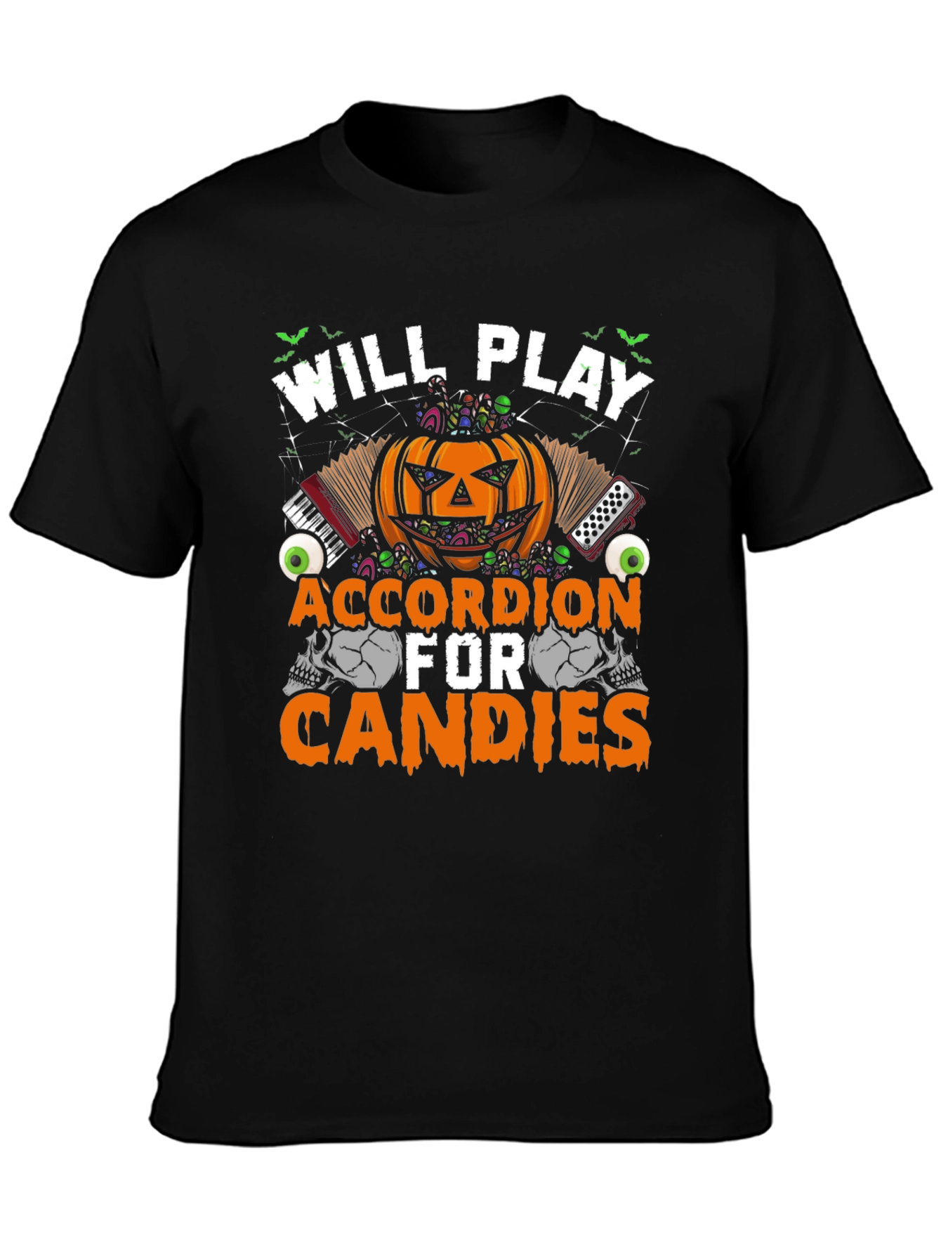 Halloween Accordion Player T-Shirt