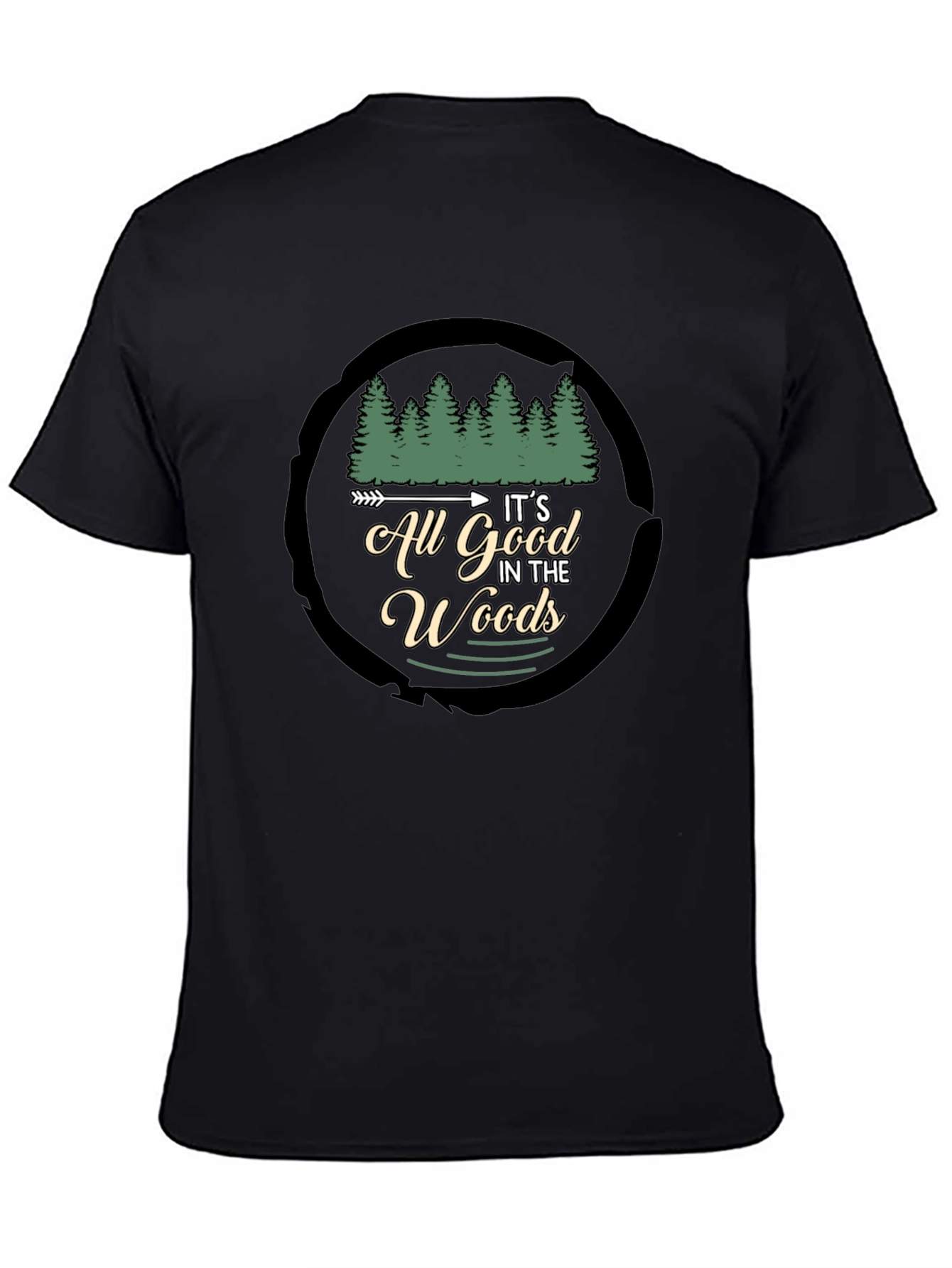 Its All Good in the Woods Black T-Shirt