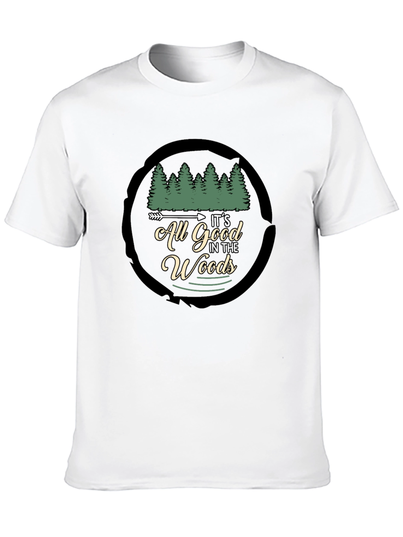 Its All Good in the Woods Black T-Shirt