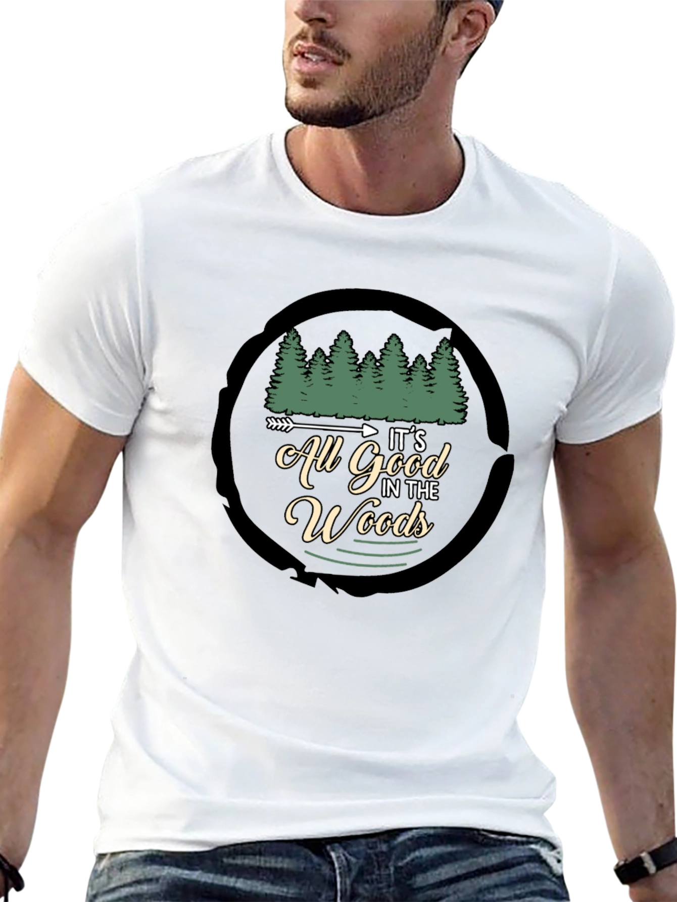 Its All Good in the Woods Black T-Shirt
