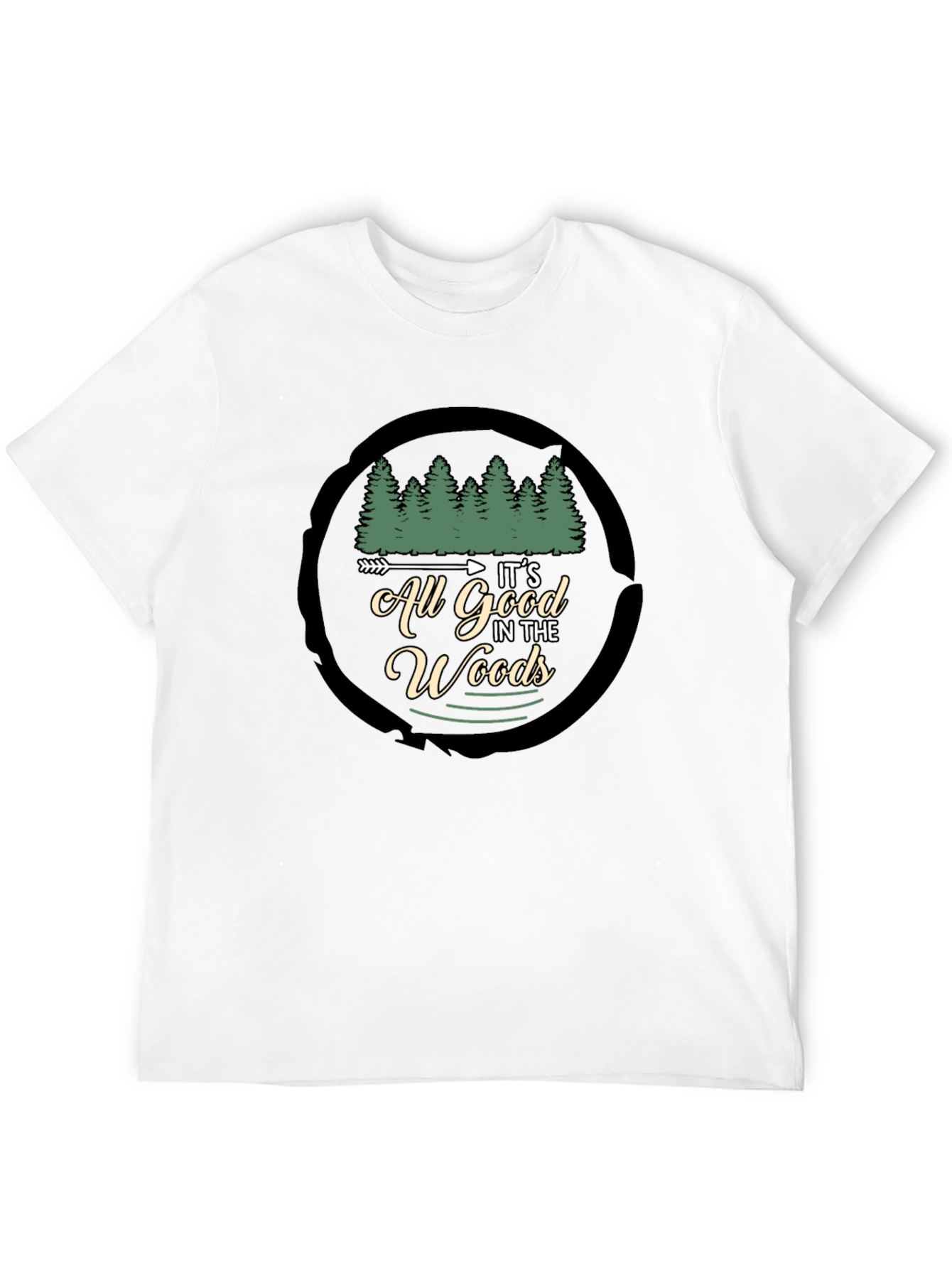 Its All Good in the Woods Black T-Shirt