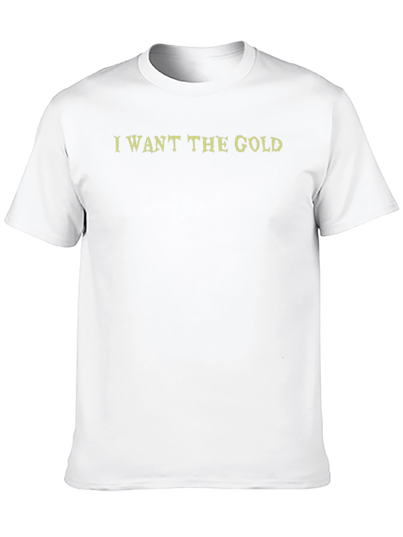 I Want the Gold Graphic Tee - Black