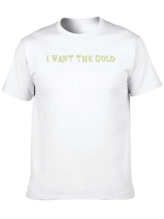 I Want the Gold Graphic Tee - Black