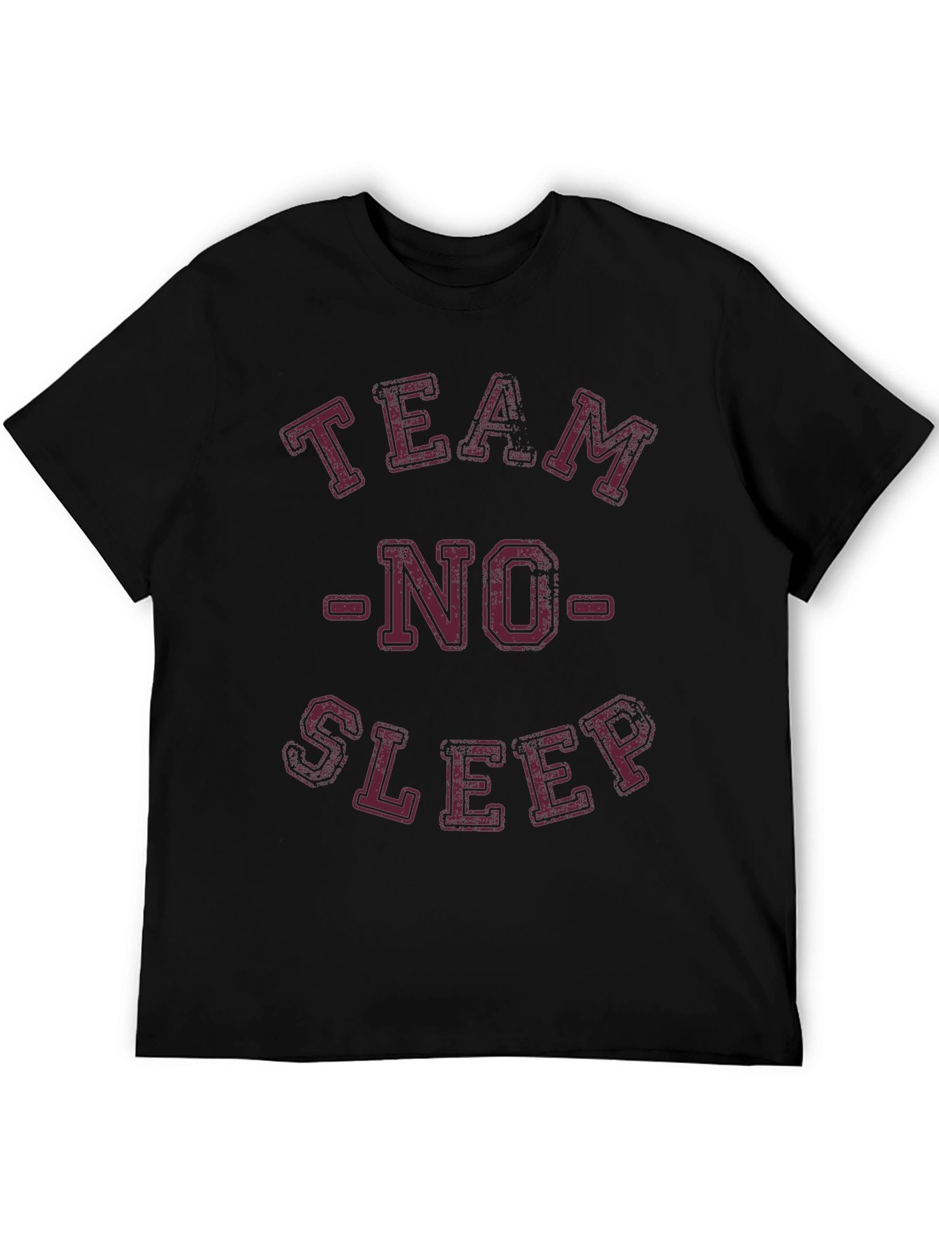 Team No Sleep Black Graphic T-Shirt