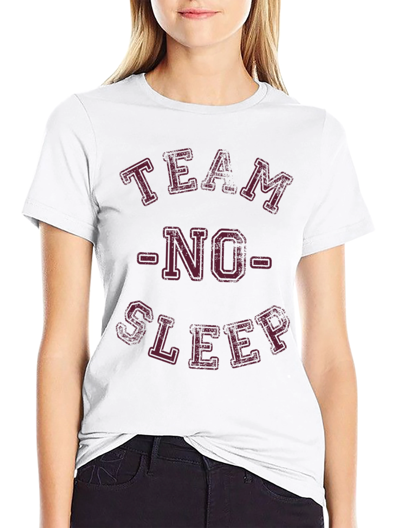 Team No Sleep Black Graphic T-Shirt