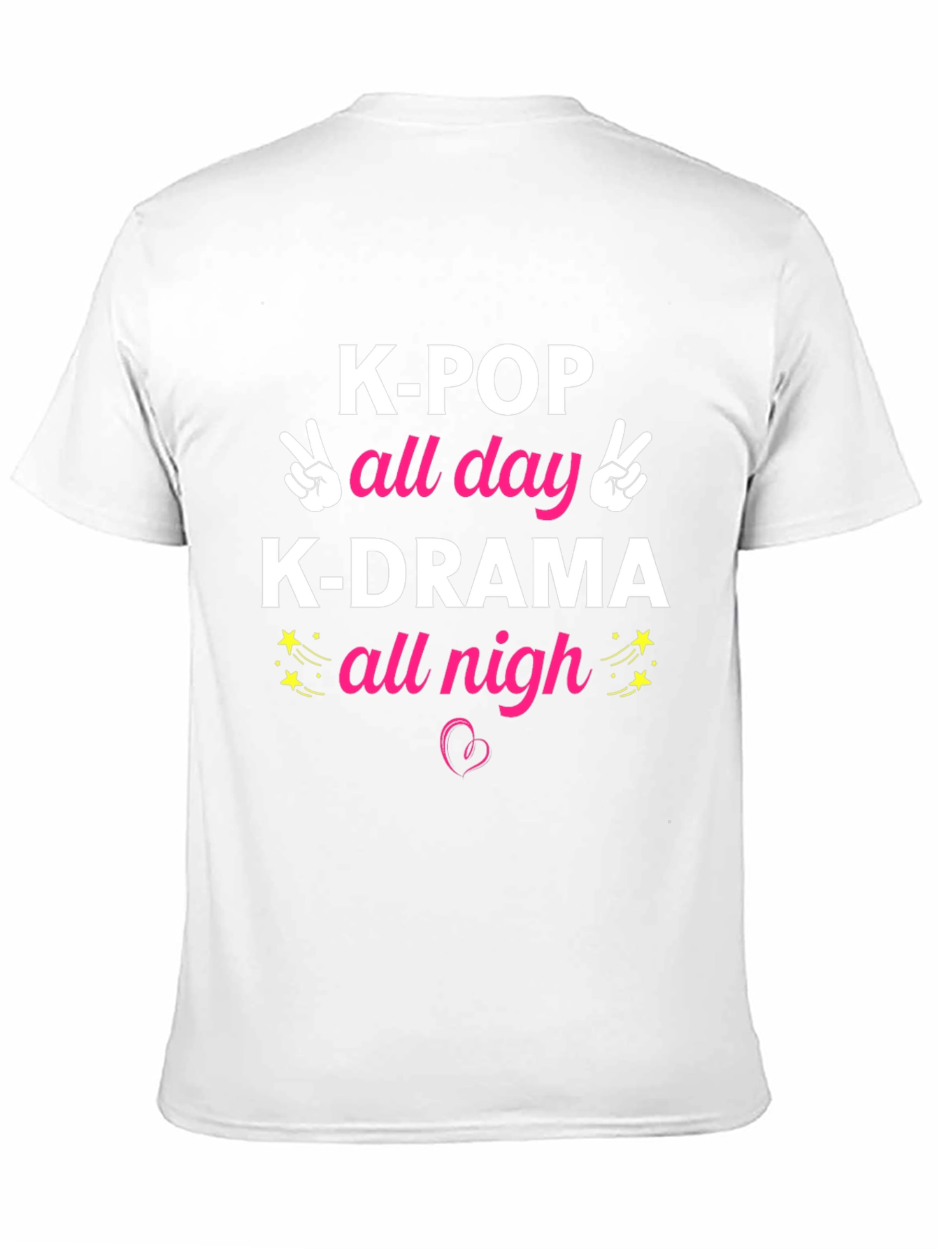 K-POP All Day K-DRAMA All Nigh Graphic T-Shirt