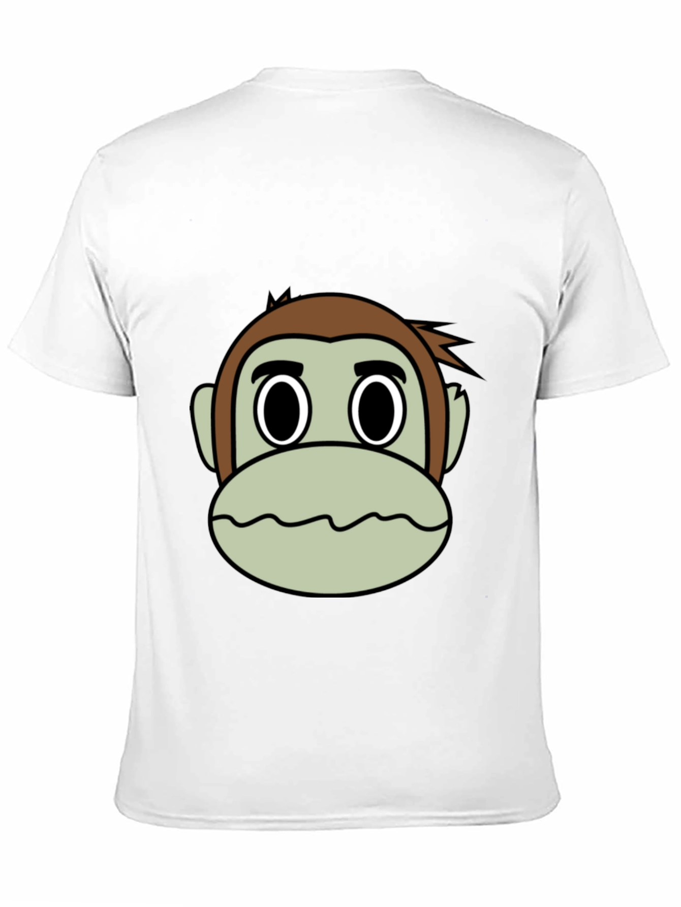 Funny Monkey Face Graphic T-Shirt - Classic Black Tee