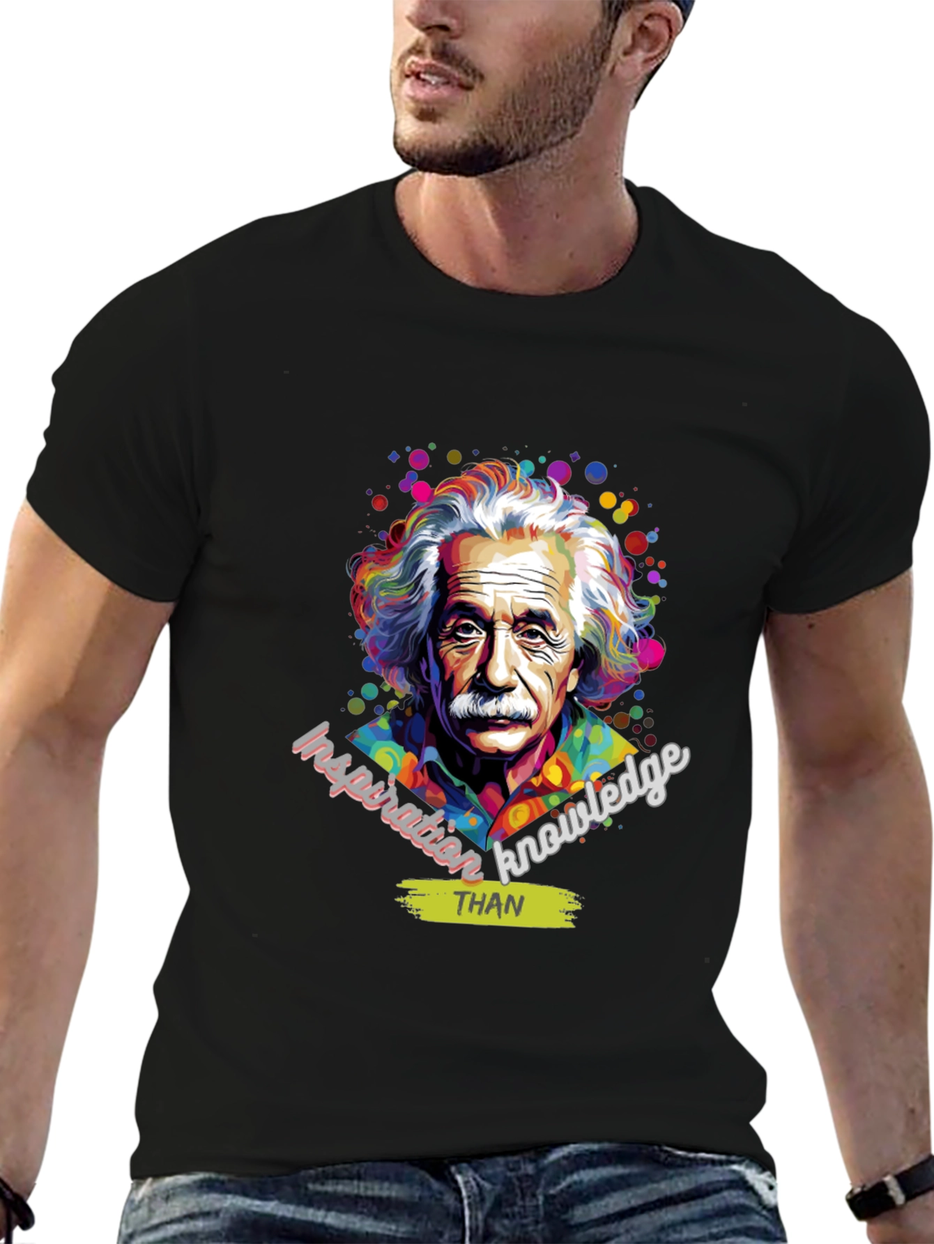 Einstein Inspiration T-Shirt - Knowledge Over Everything