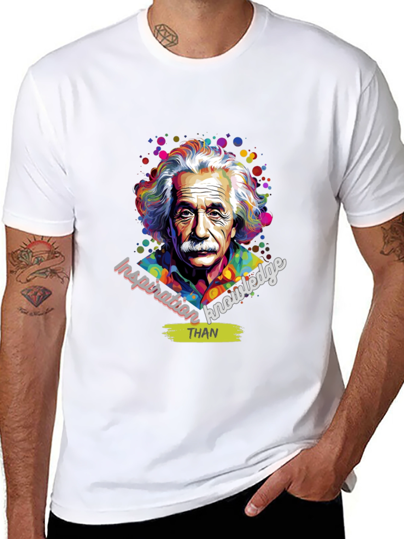 Einstein Inspiration T-Shirt - Knowledge Over Everything