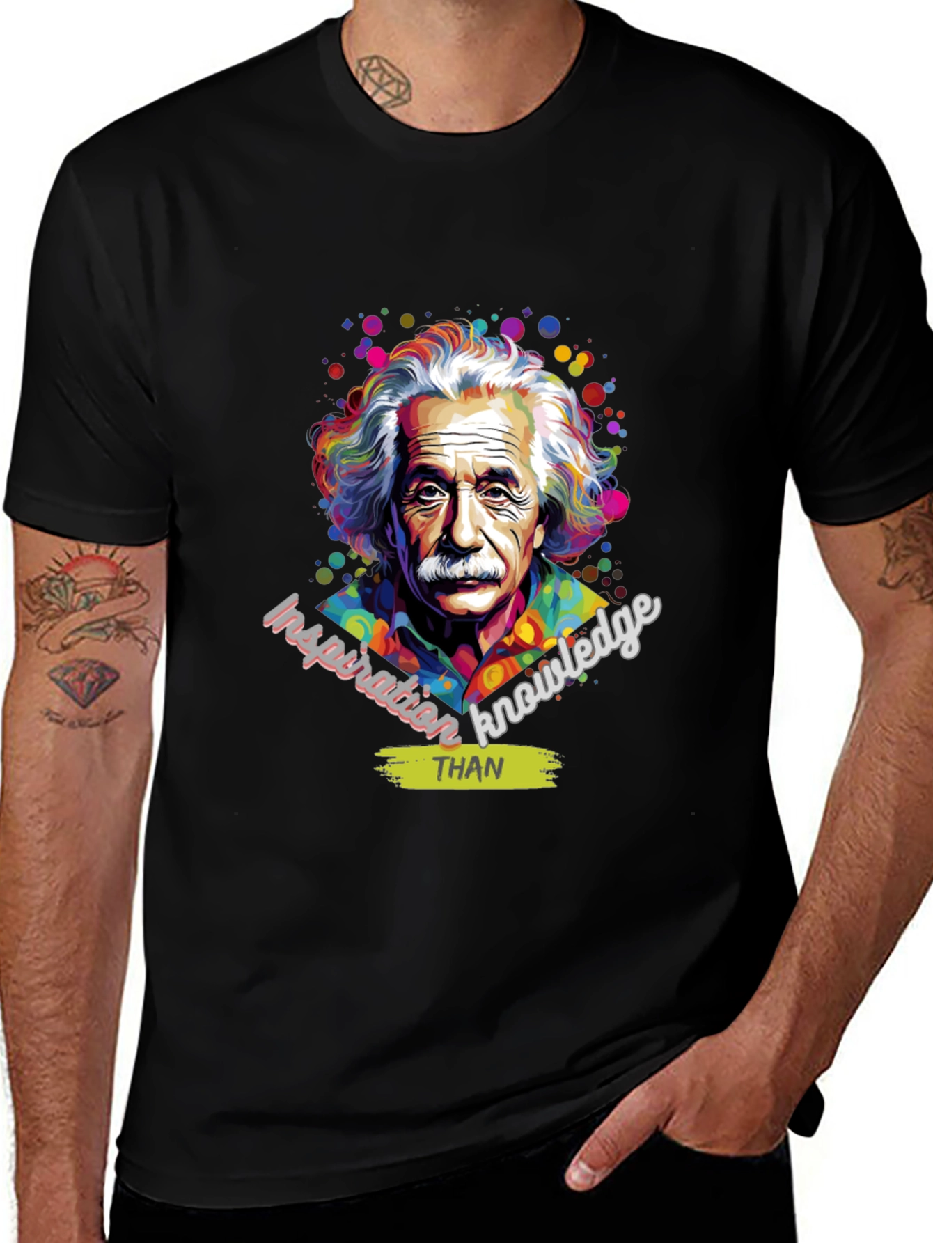 Einstein Inspiration T-Shirt - Knowledge Over Everything
