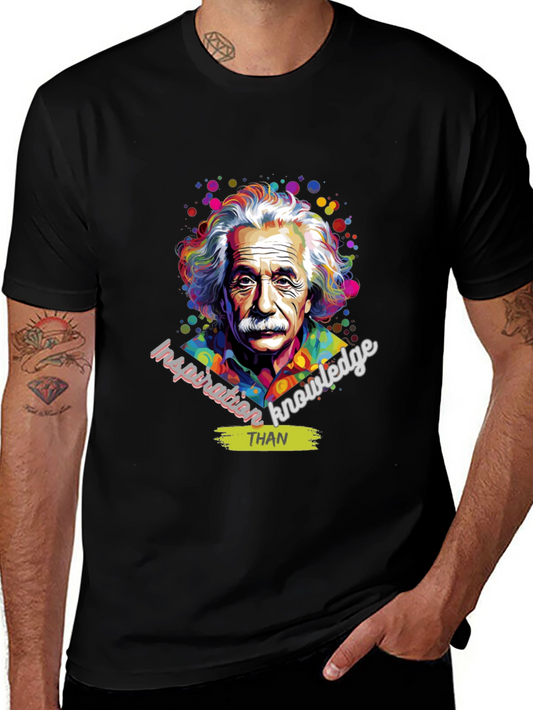 Einstein Inspiration T-Shirt - Knowledge Over Everything