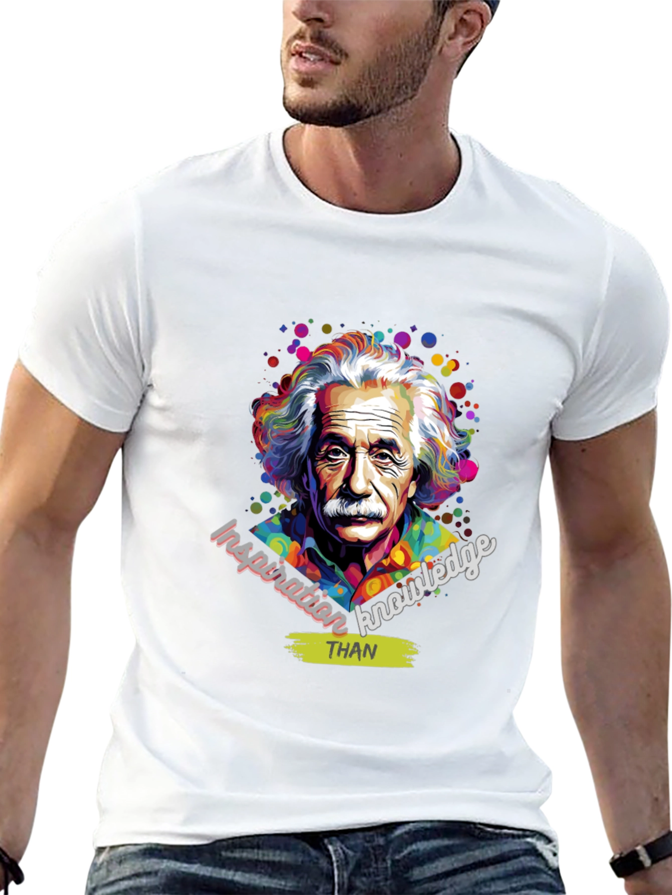 Einstein Inspiration T-Shirt - Knowledge Over Everything
