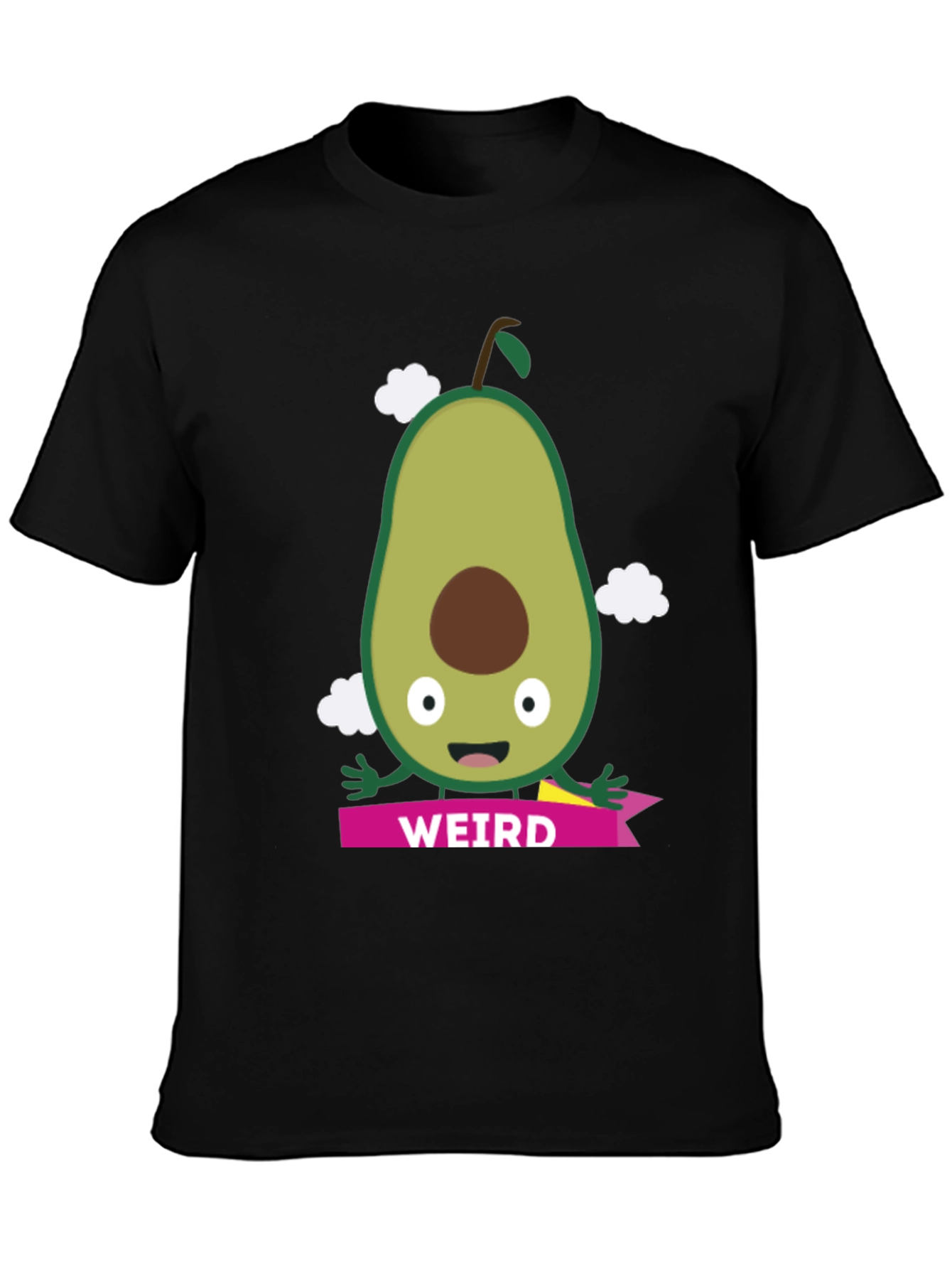 Weird Avocado Graphic Tee - Unisex Black T-Shirt