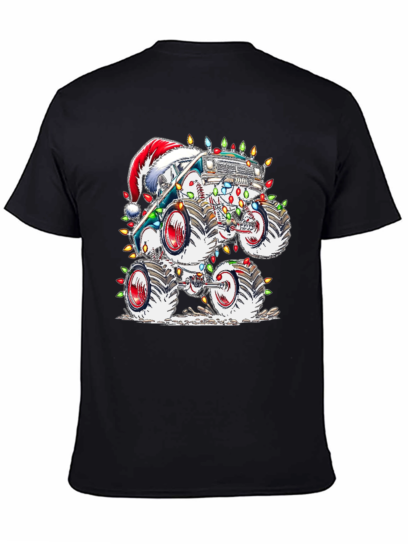 Festive Monster Truck Christmas T-Shirt