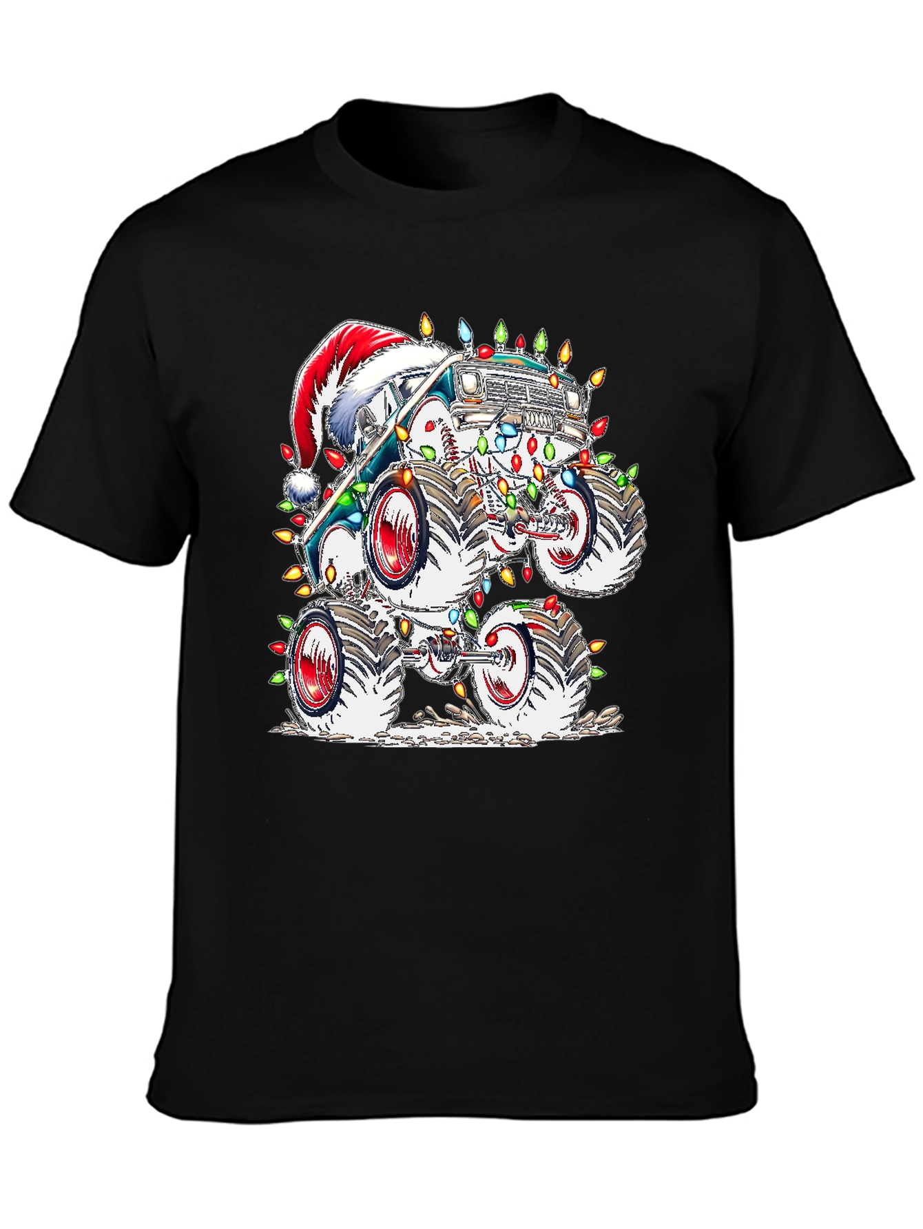 Festive Monster Truck Christmas T-Shirt