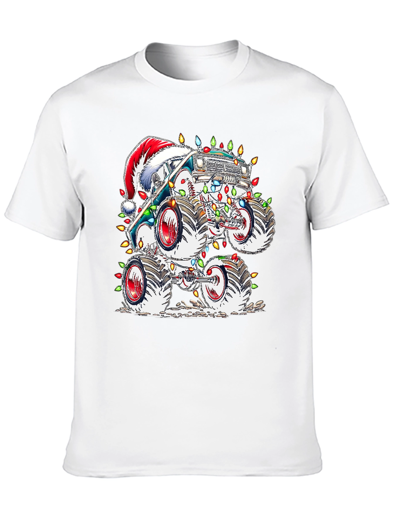 Festive Monster Truck Christmas T-Shirt