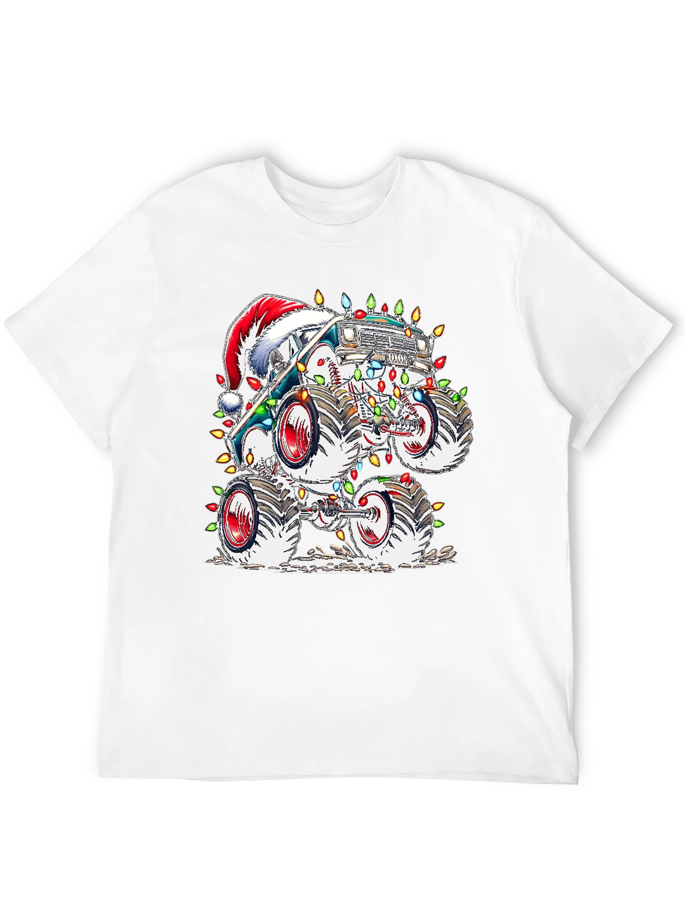 Festive Monster Truck Christmas T-Shirt