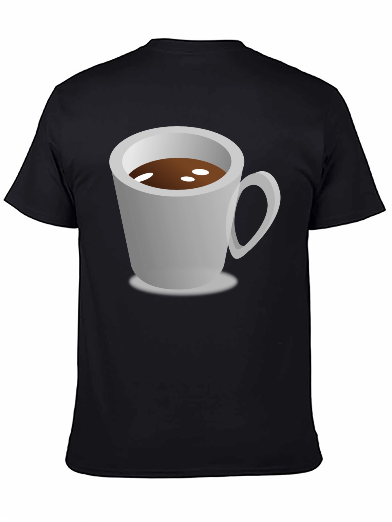 Coffee Cup Graphic Tee - Black Unisex Shirt