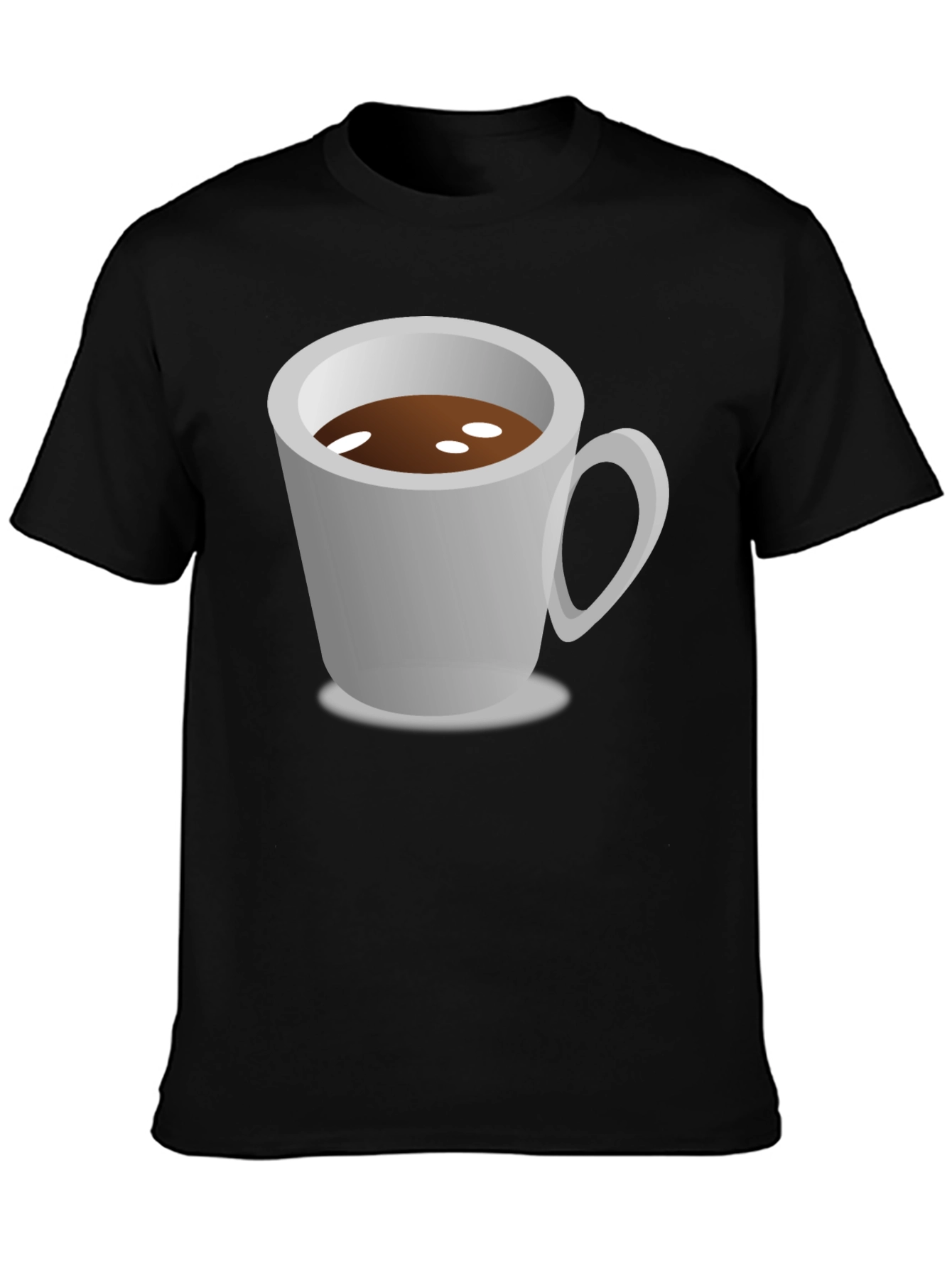 Coffee Cup Graphic Tee - Black Unisex Shirt