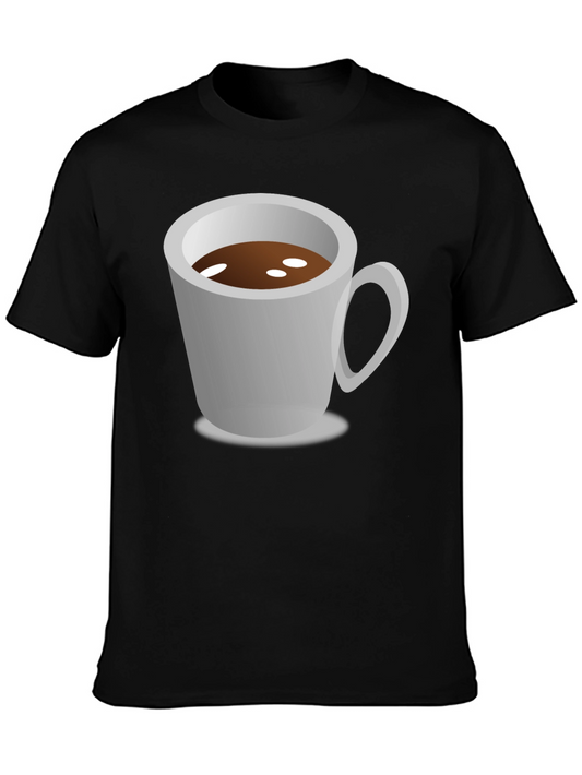 Coffee Cup Graphic Tee - Black Unisex Shirt