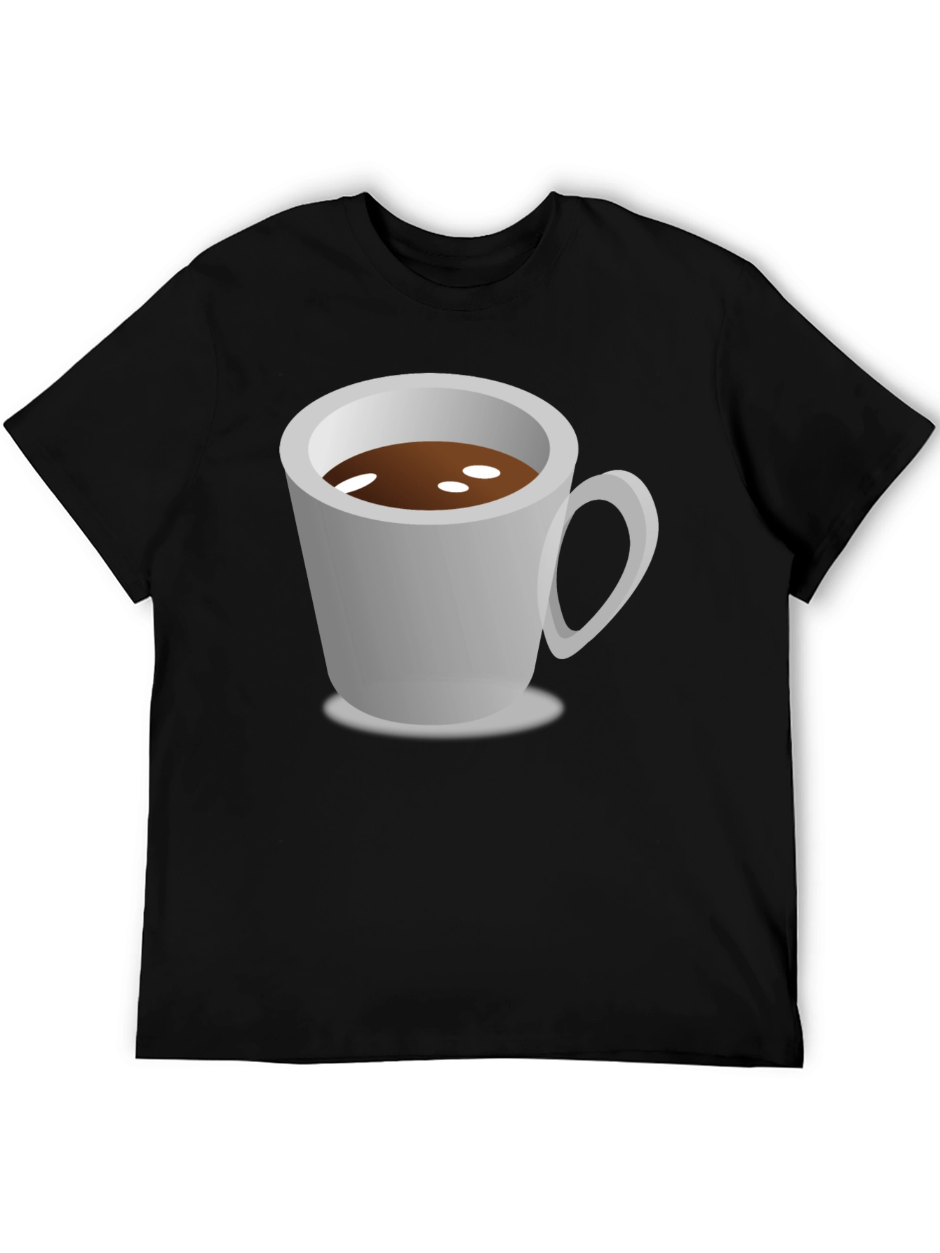 Coffee Cup Graphic Tee - Black Unisex Shirt