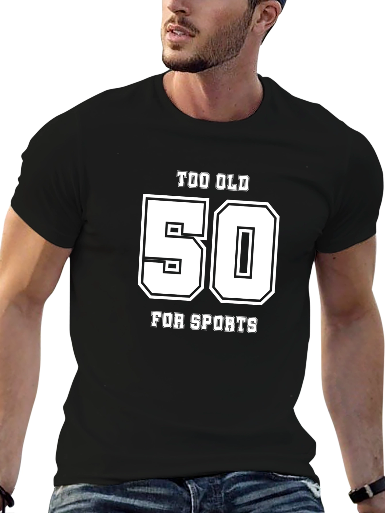 Too Old for Sports 50th Birthday T-Shirt