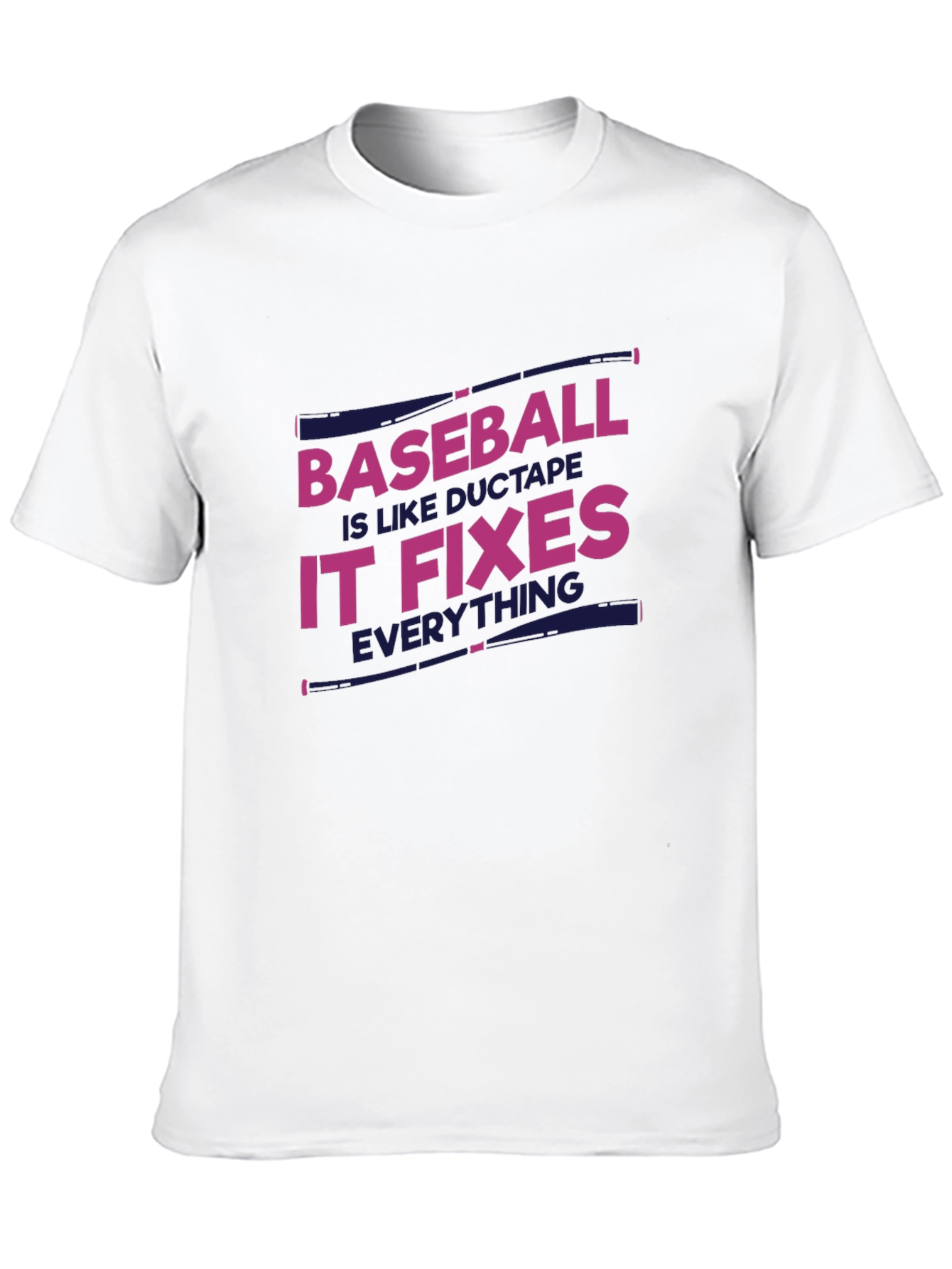 Baseball Fixes Everything T-Shirt - Black