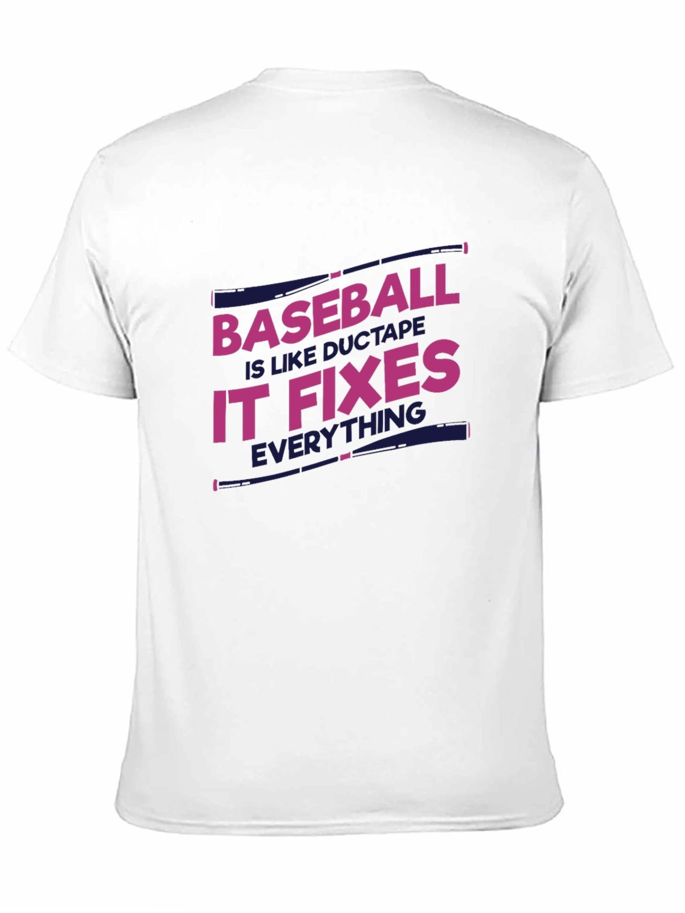 Baseball Fixes Everything T-Shirt - Black