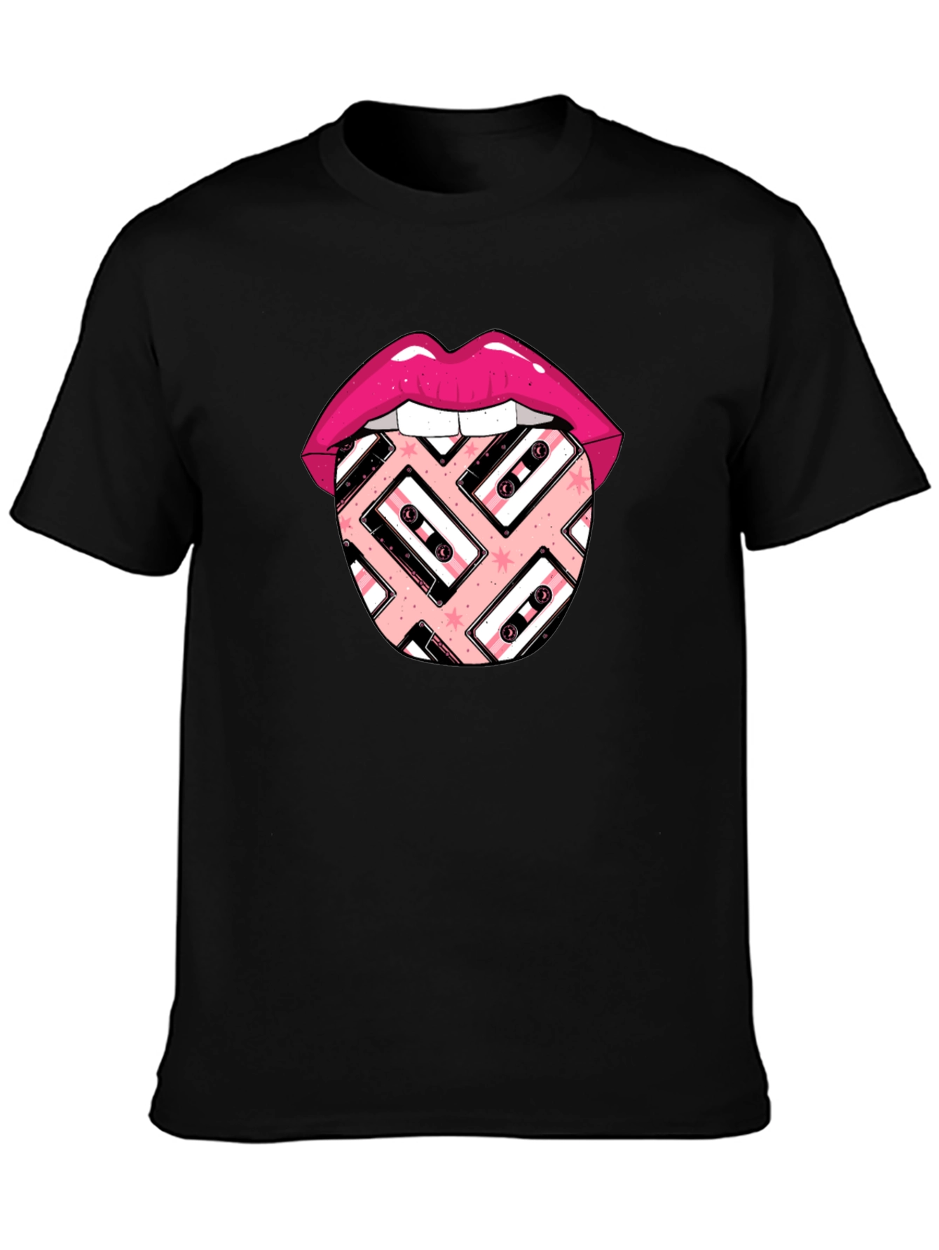 Retro Lips Cassette Graphic Tee