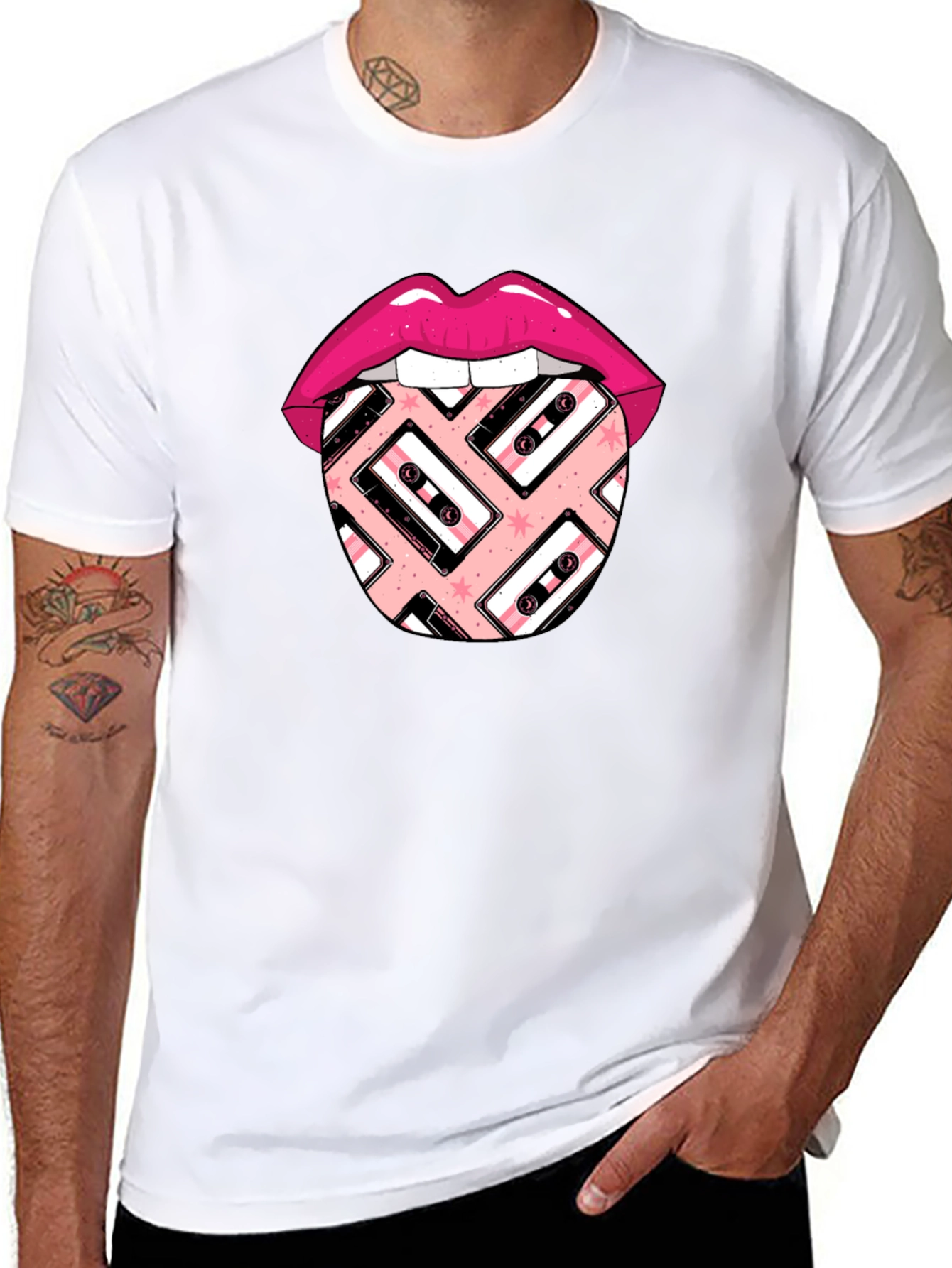 Retro Lips Cassette Graphic Tee
