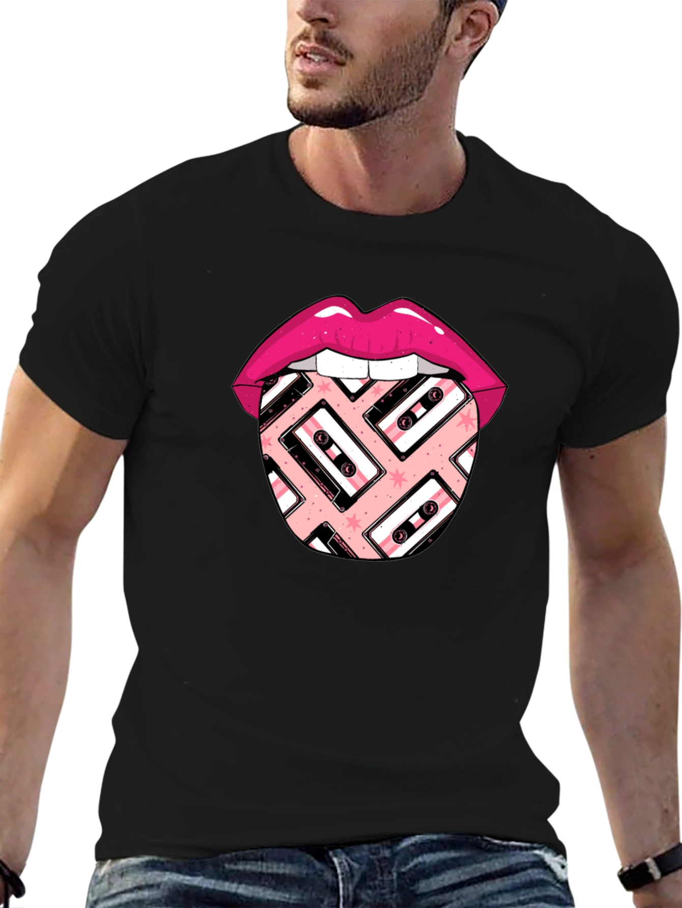 Retro Lips Cassette Graphic Tee