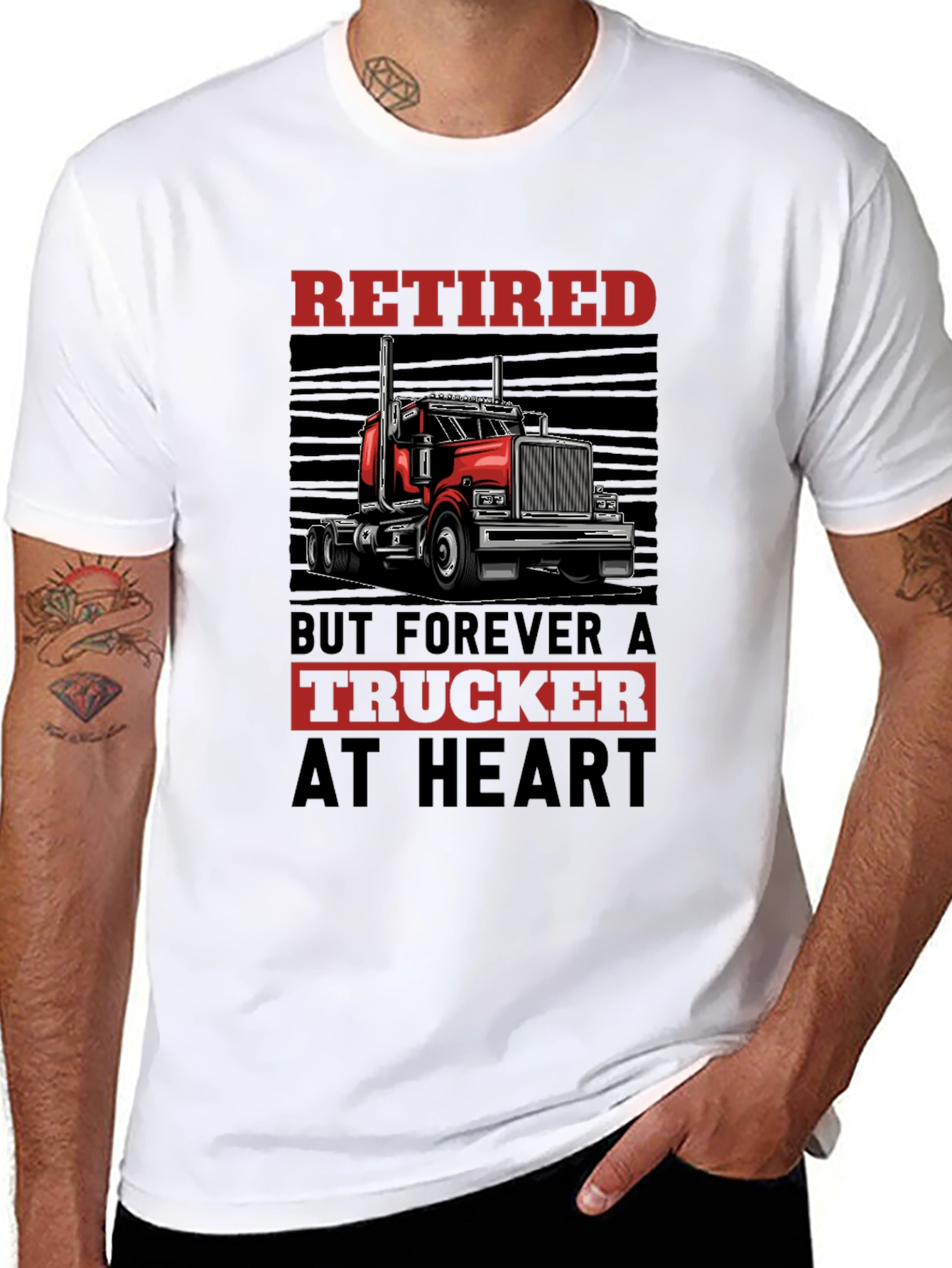 Retired Trucker T-Shirt - Forever at Heart