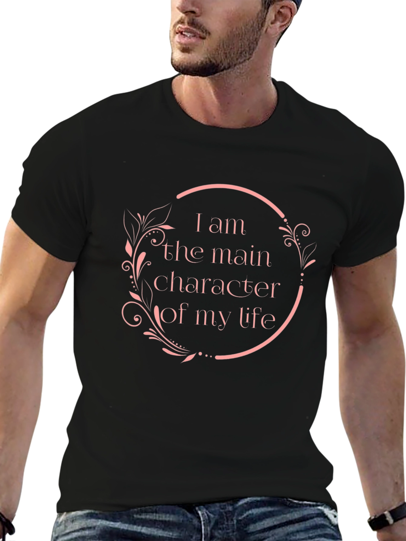 Main Character T-Shirt - Black Cotton Tee