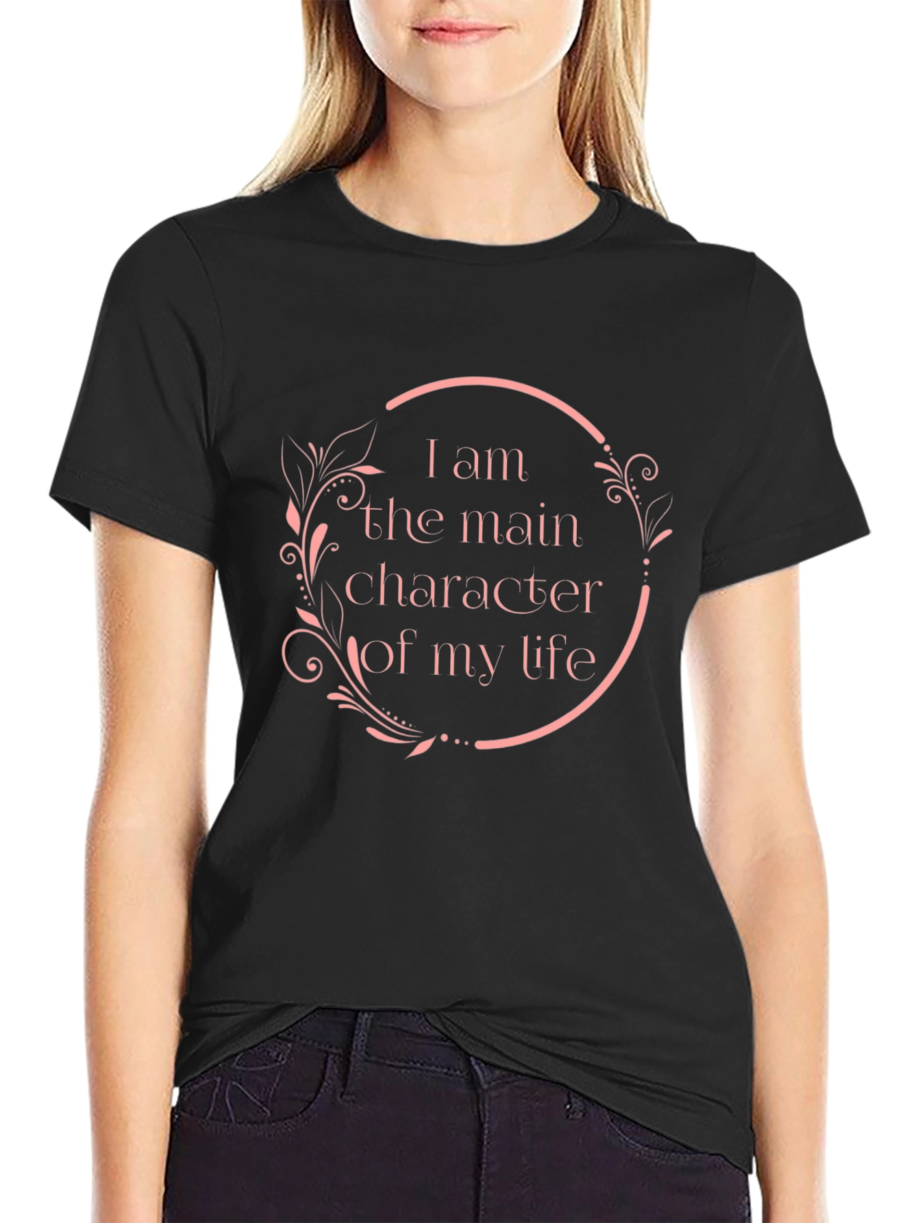 Main Character T-Shirt - Black Cotton Tee