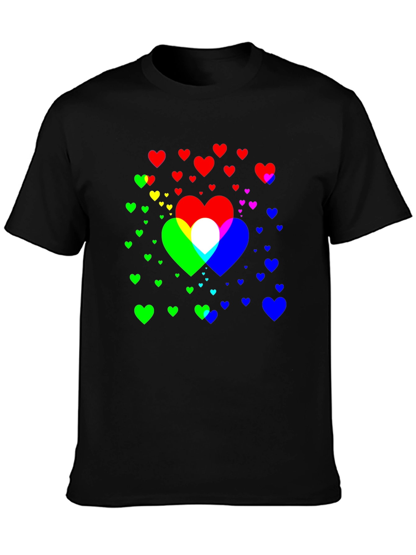 Heart Graphic Black Tee