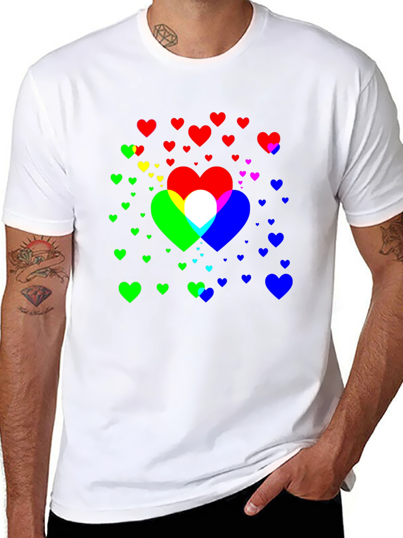 Heart Graphic Black Tee