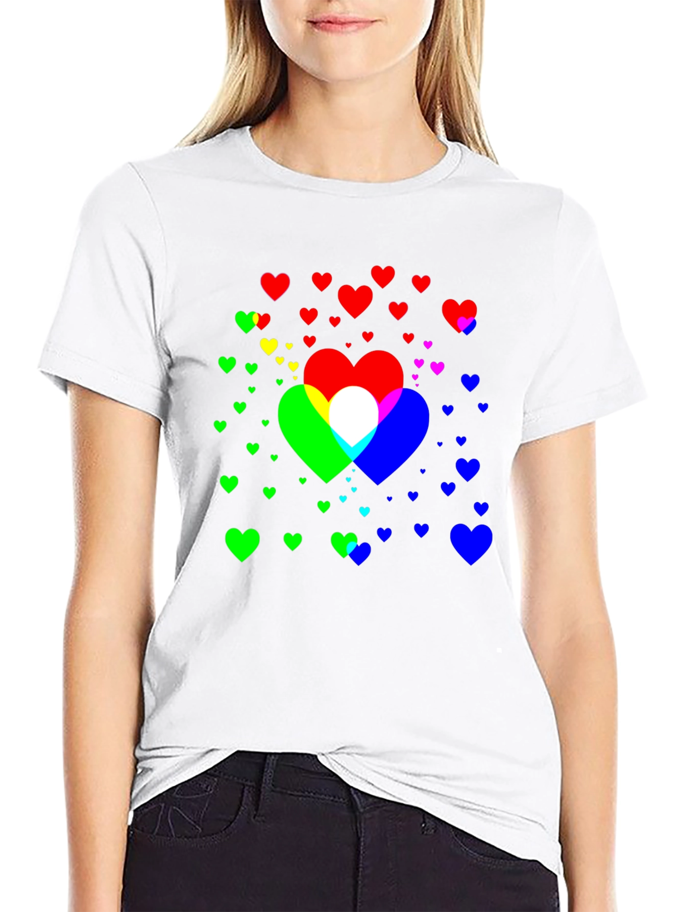 Heart Graphic Black Tee