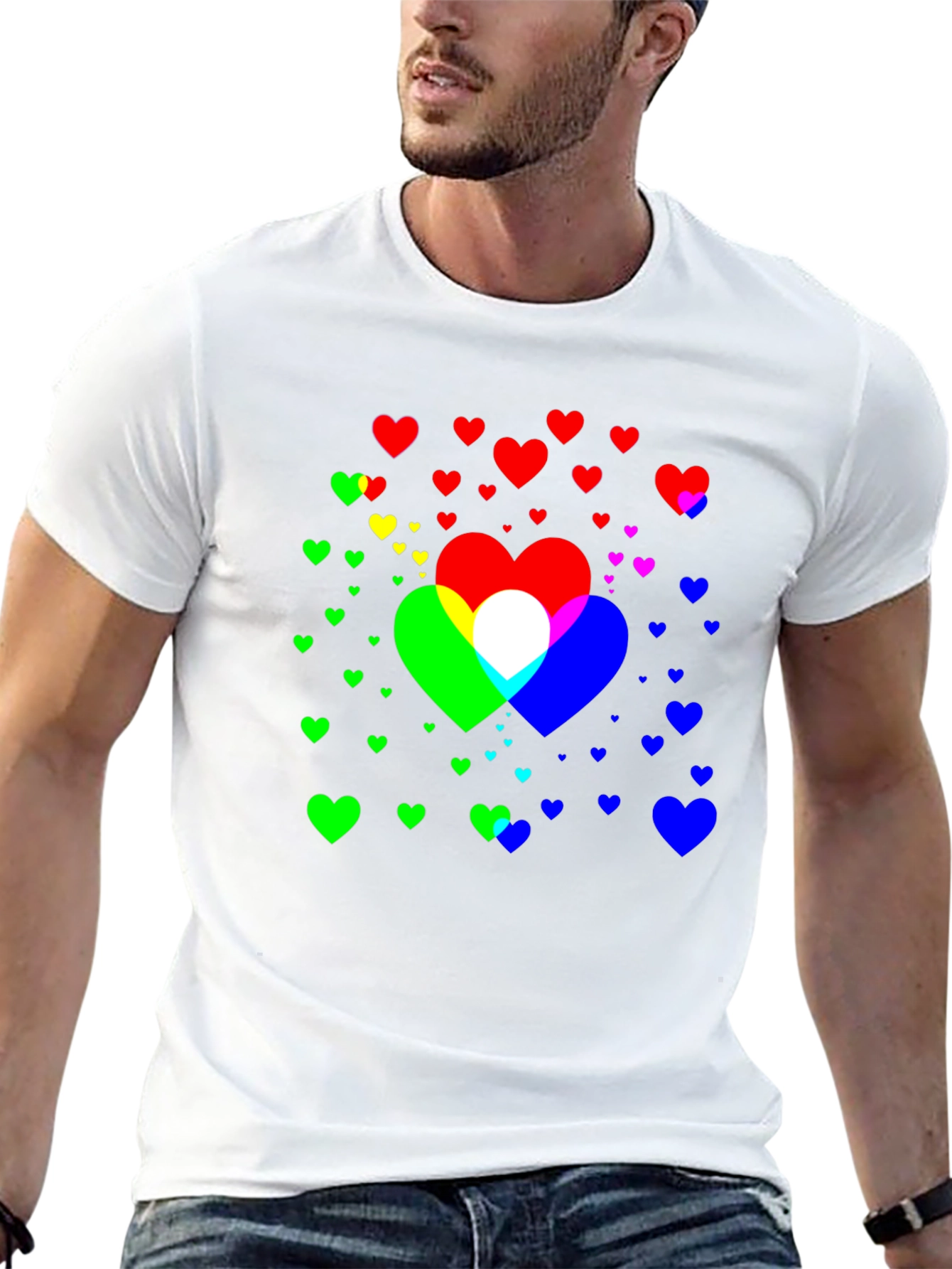 Heart Graphic Black Tee