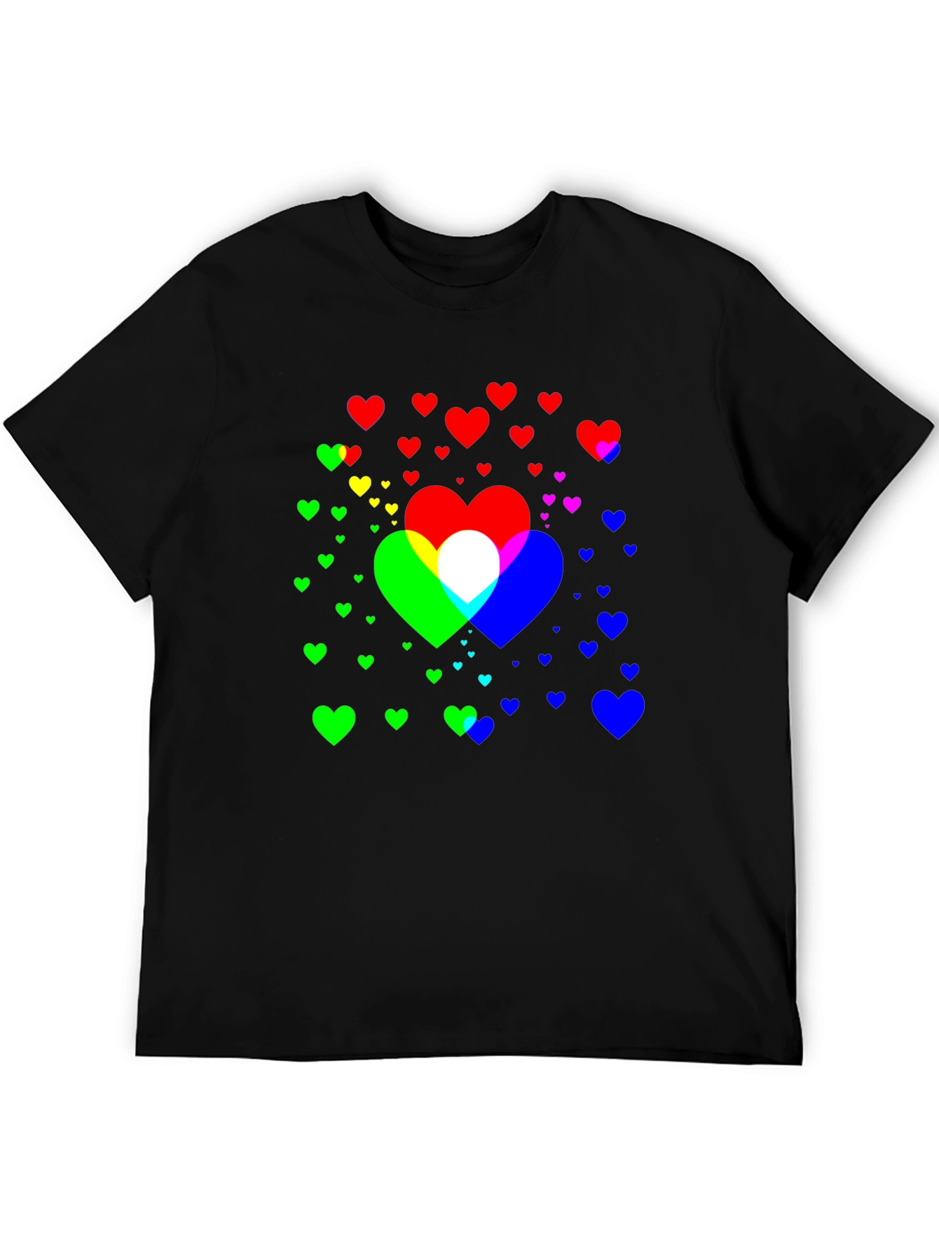 Heart Graphic Black Tee