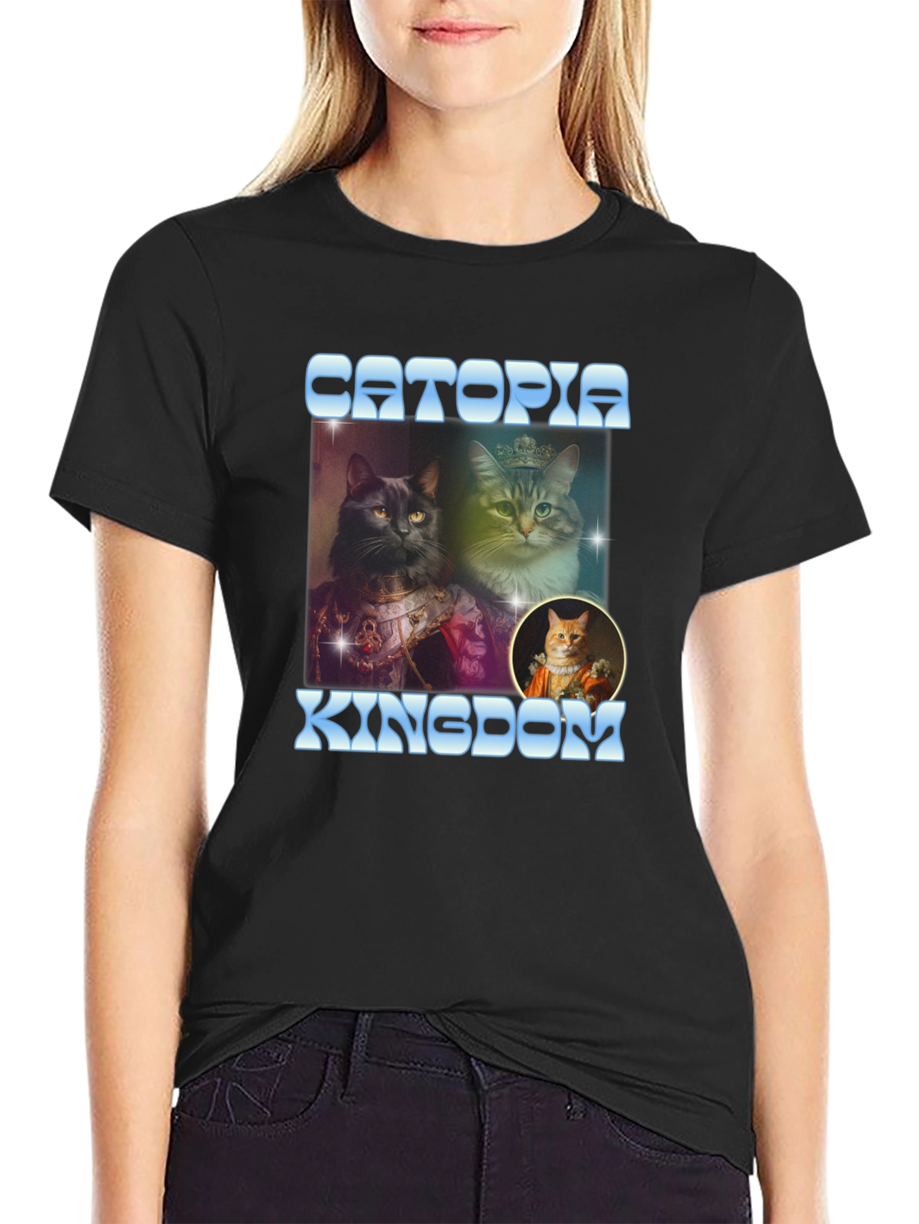 Catopia Kingdom T-Shirt - Royal Cat Design
