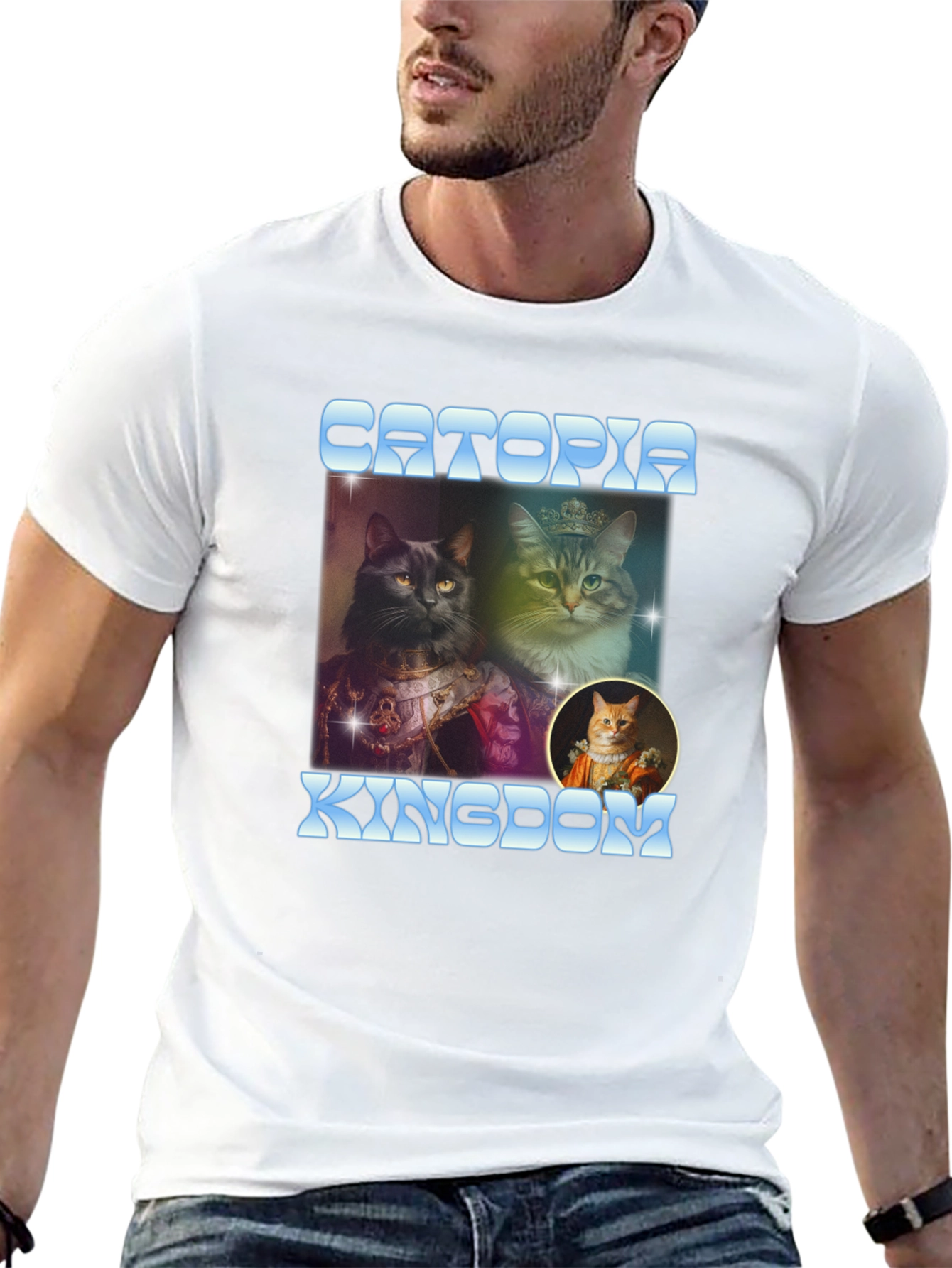 Catopia Kingdom T-Shirt - Royal Cat Design