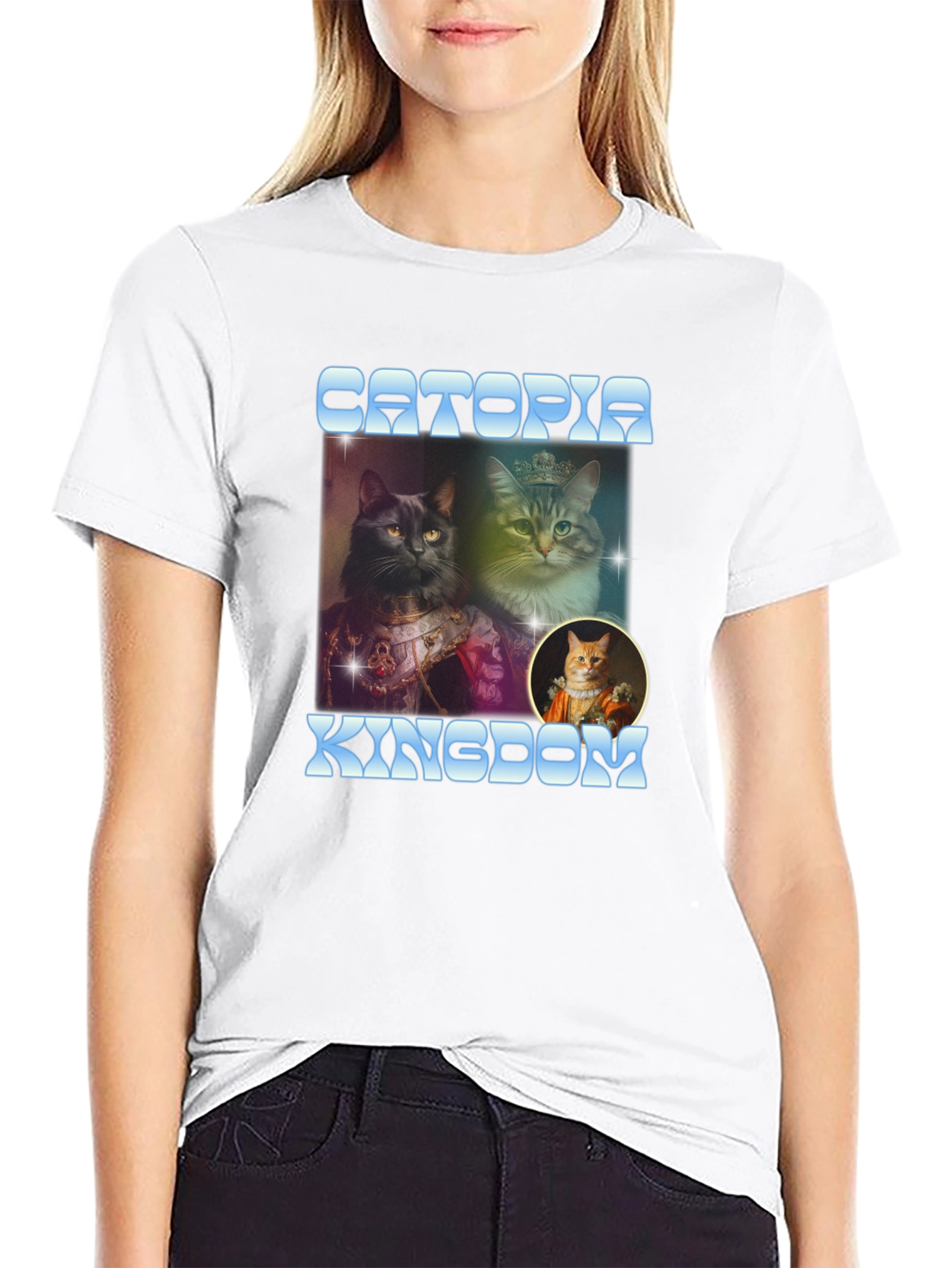 Catopia Kingdom T-Shirt - Royal Cat Design