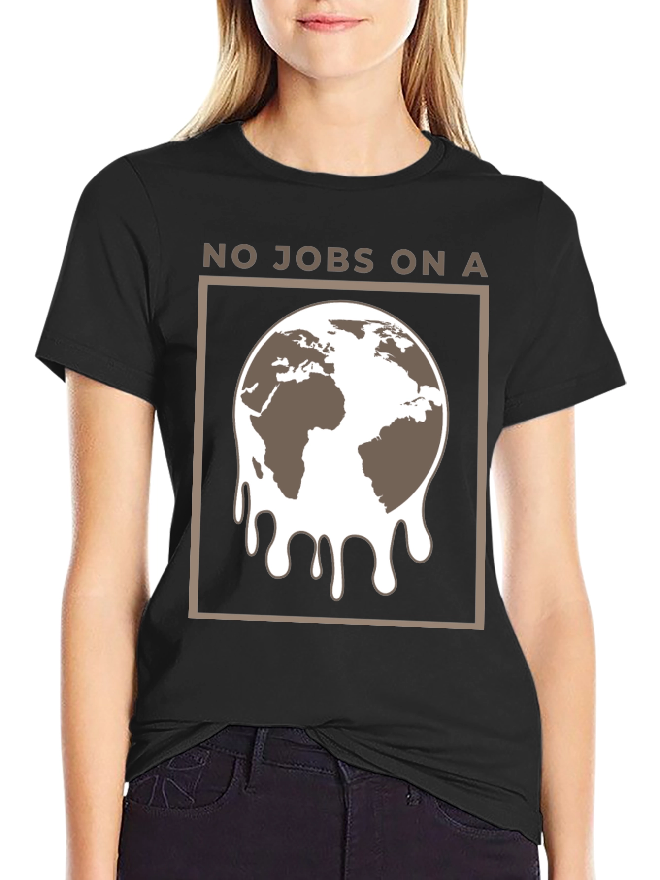 No Jobs on a Melting Earth Graphic Tee