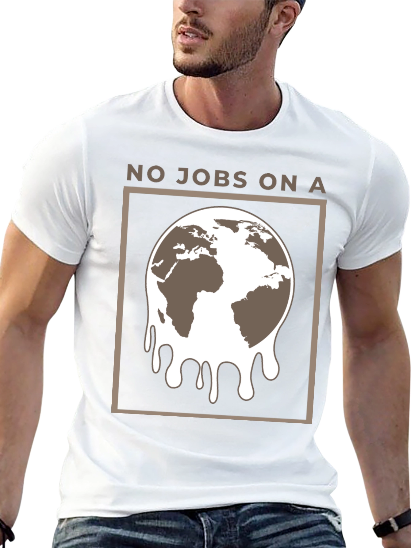 No Jobs on a Melting Earth Graphic Tee