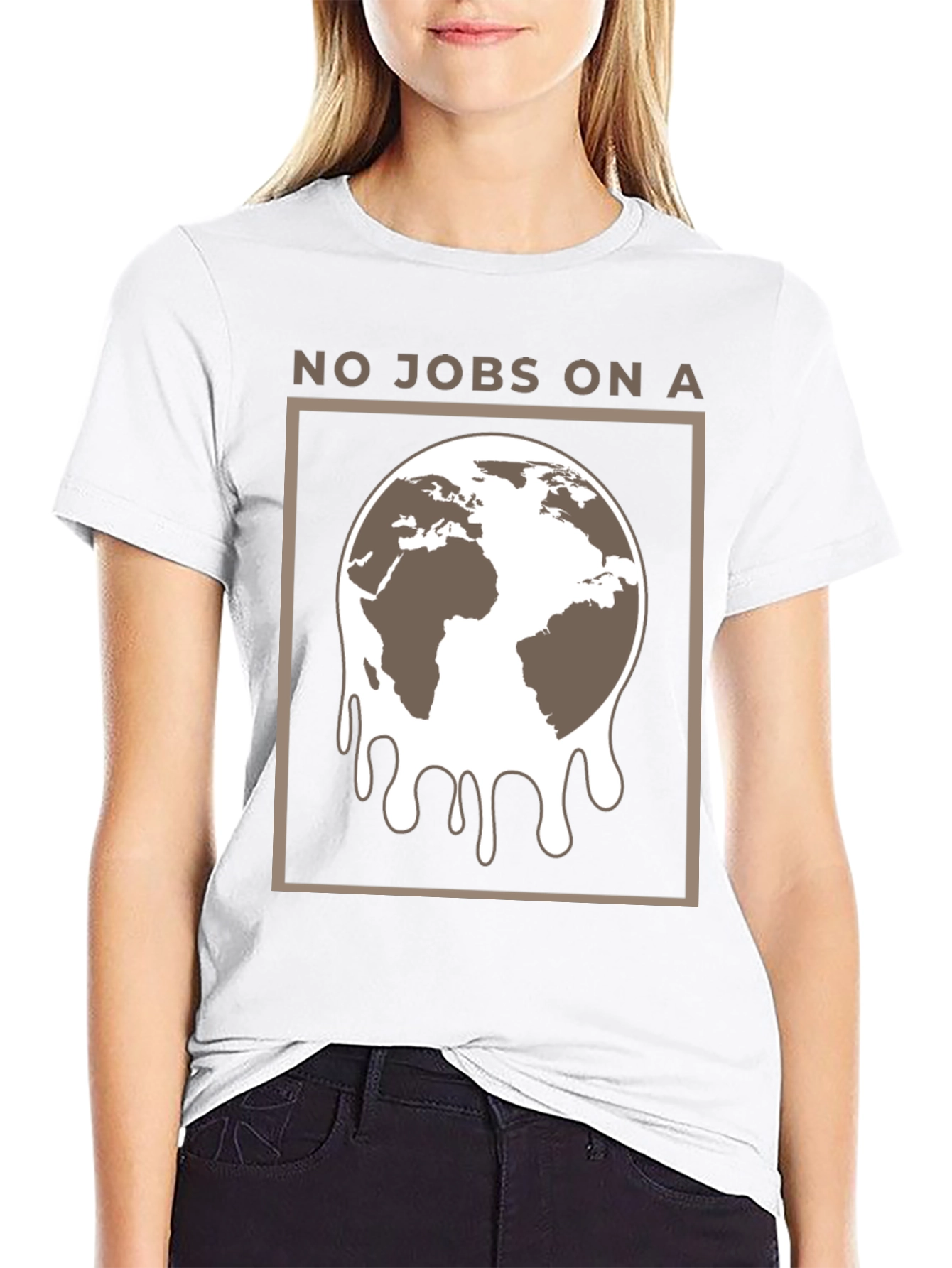 No Jobs on a Melting Earth Graphic Tee