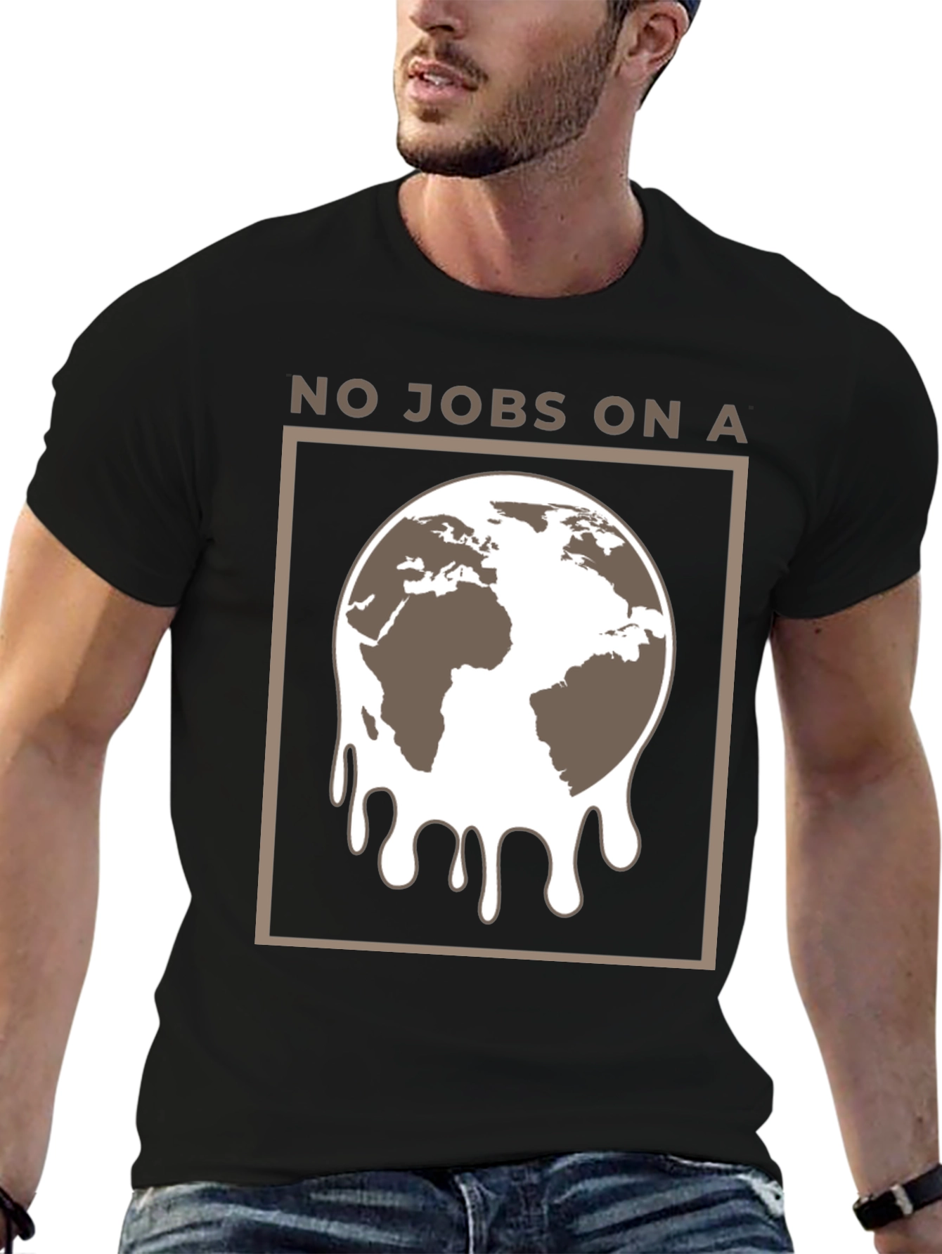 No Jobs on a Melting Earth Graphic Tee