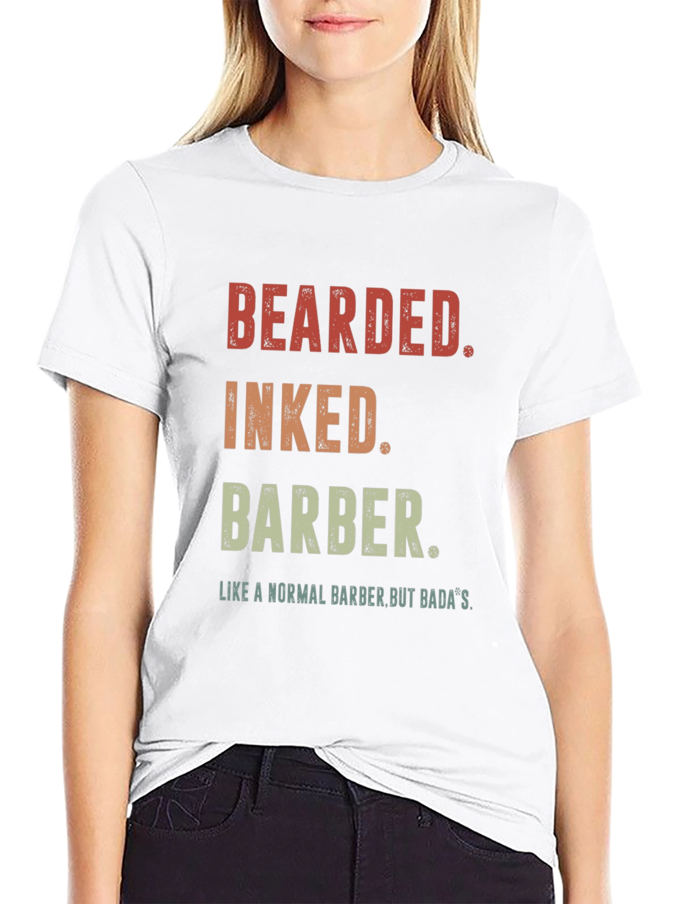 Bearded Inked Barber Graphic T-Shirt