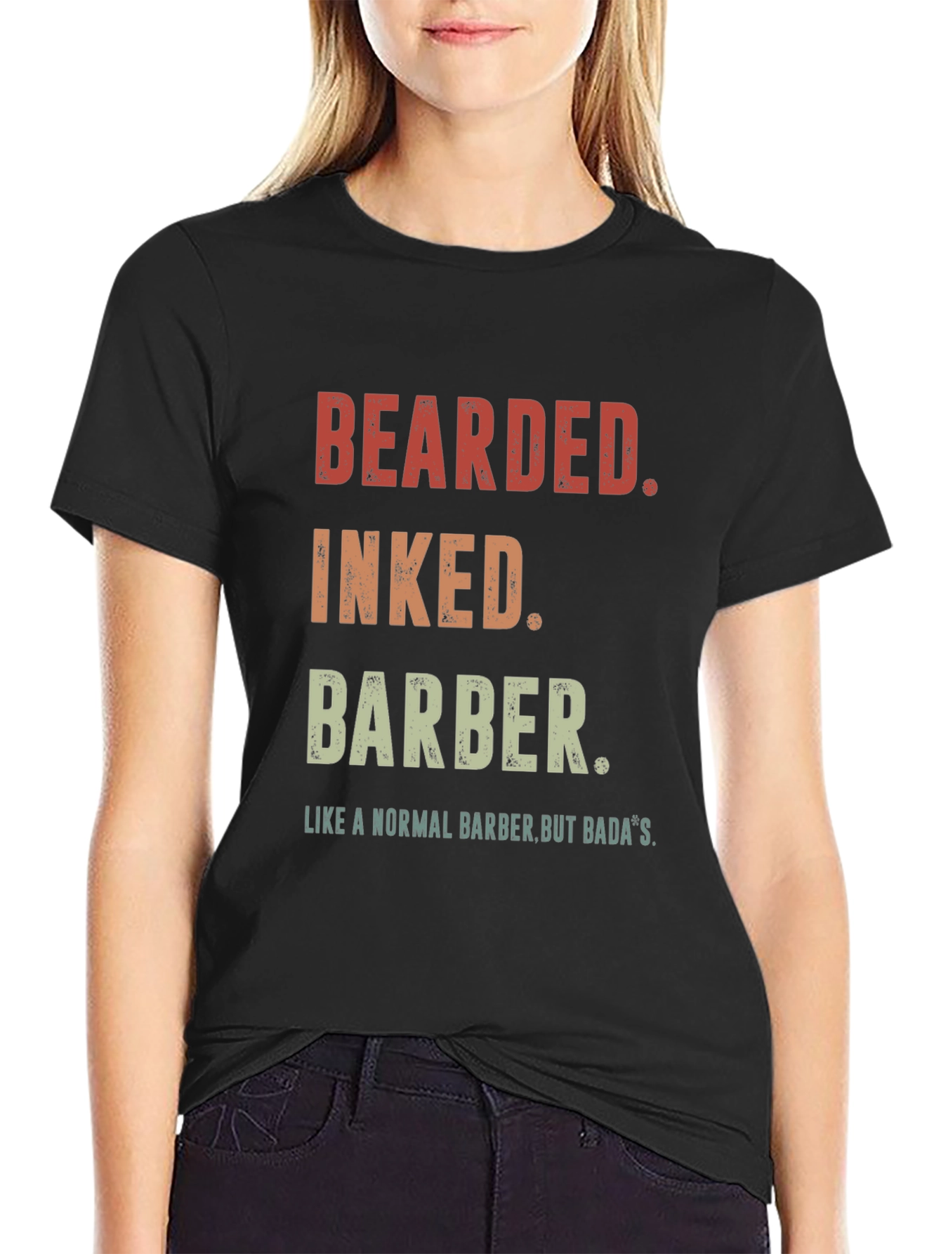 Bearded Inked Barber Graphic T-Shirt