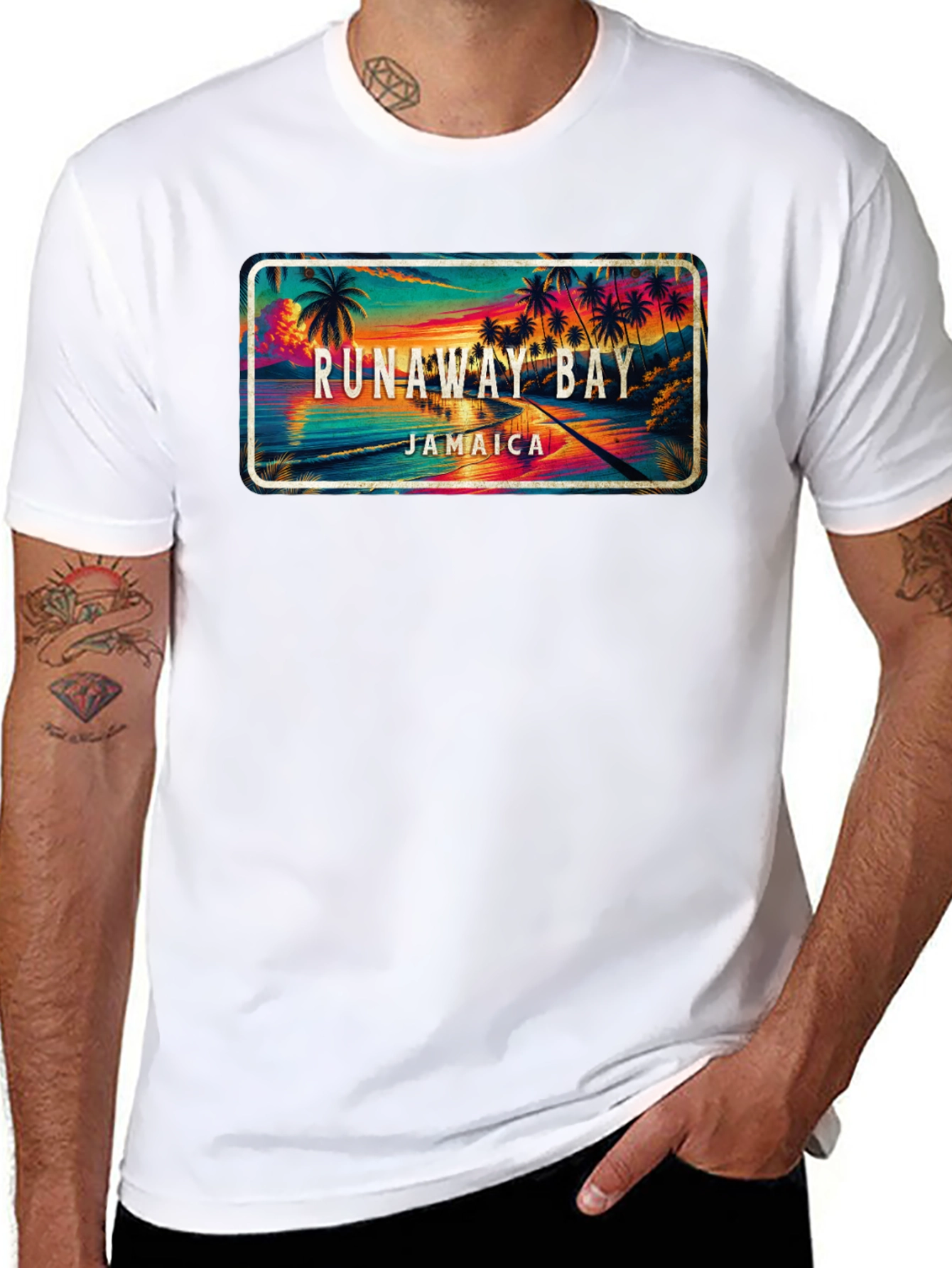 Runaway Bay Jamaica T-Shirt Tropical Beach Vacation Tee